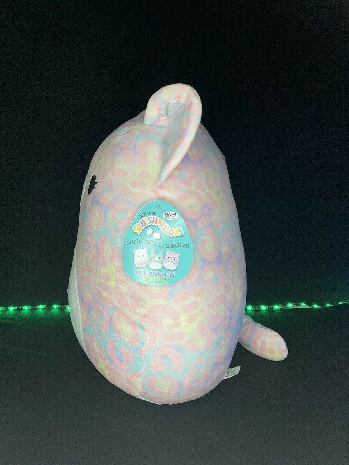 SQUISHMALLOW EFFIE the 16" pink purple Leopard BAM exclusive NWT HTF | Sweet Magnolia Charms.