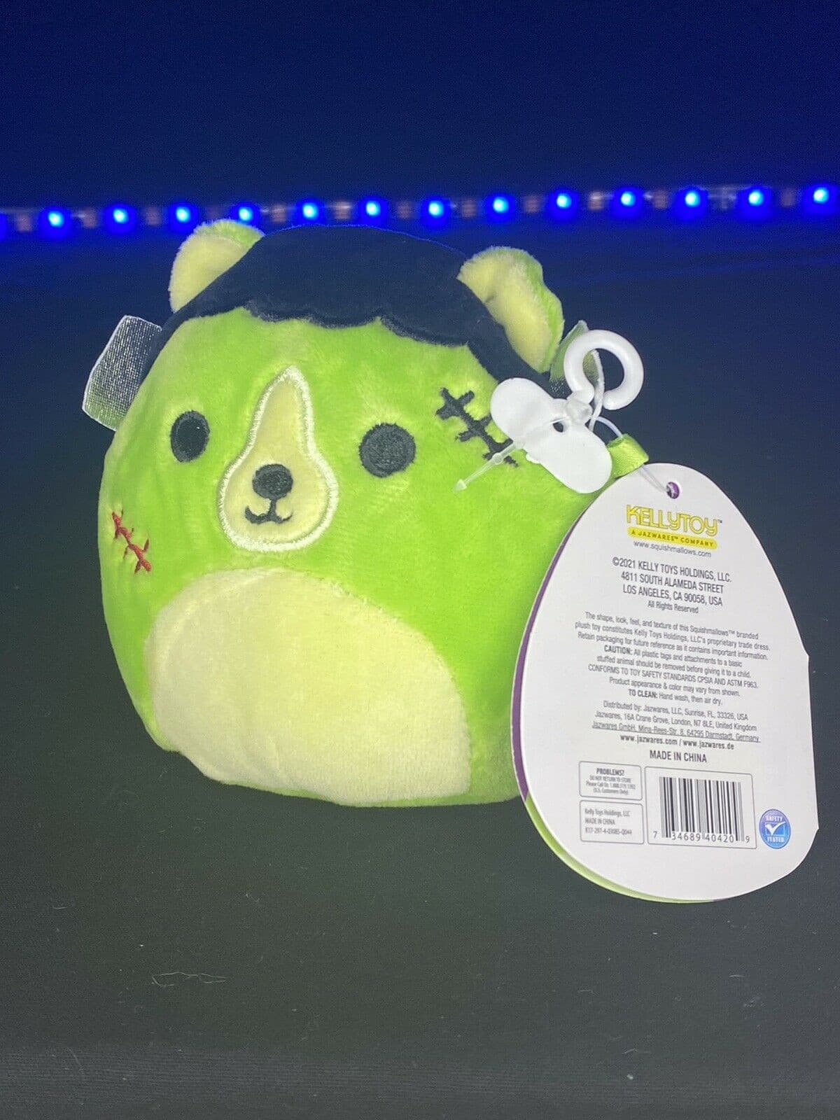 Squishmallow Len The Green Frankenstein Bear 4" NWT Halloween Plush | Sweet Magnolia Charms.