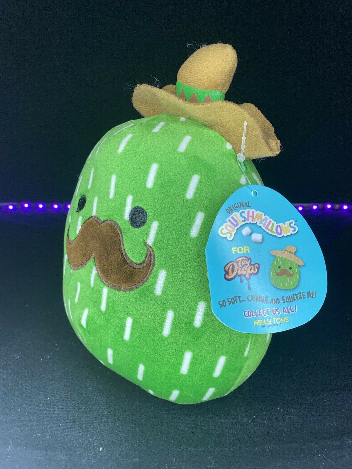 SQUISHMALLOW SQUAD 7" MARCELLUS CACTUS  MUSTACHE PLUSH CINCO DE MAYO NWT | Sweet Magnolia Charms.