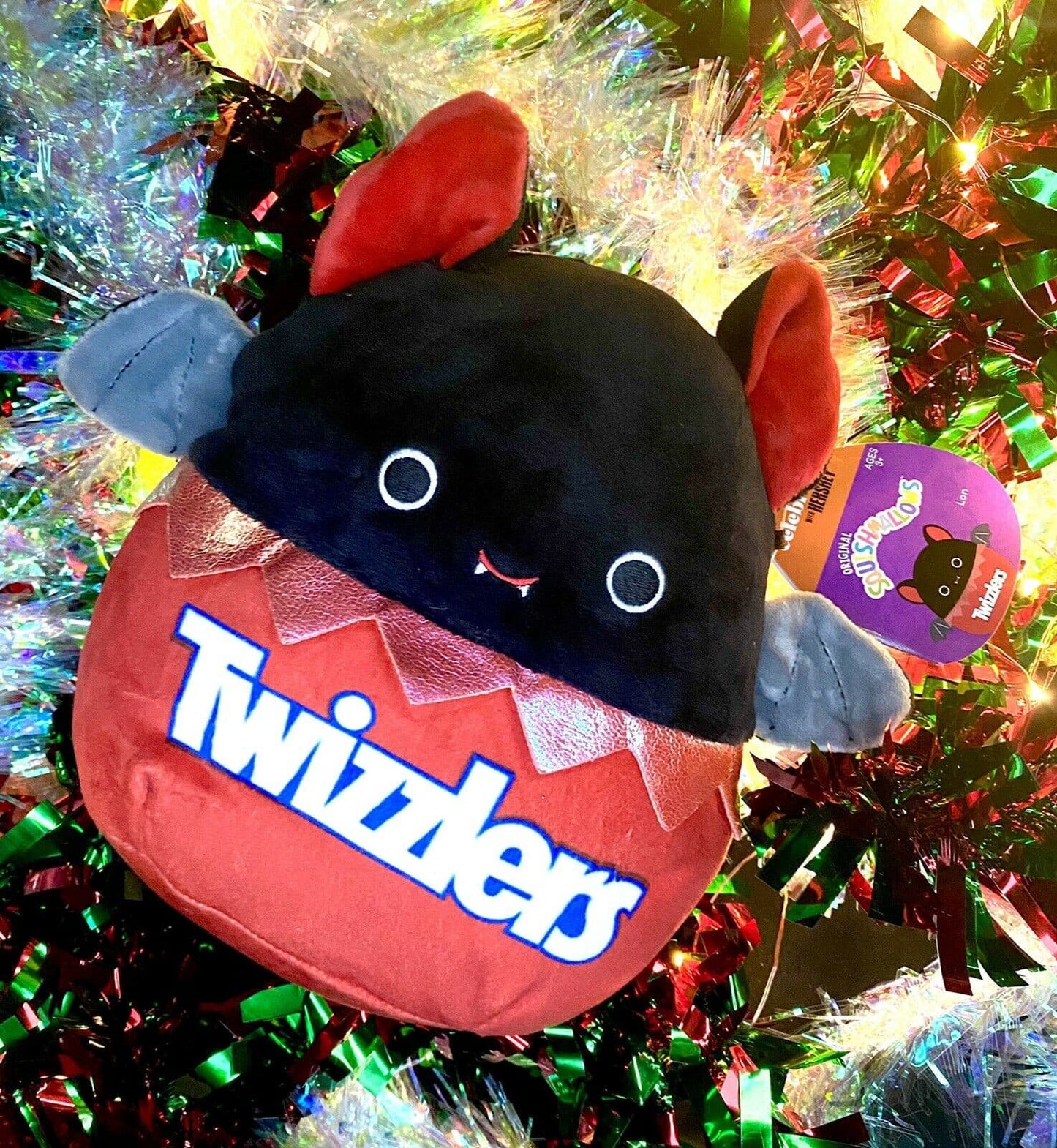 Squishmallow 7" Lon the Twizzler Bat Plush | Sweet Magnolia Charms.