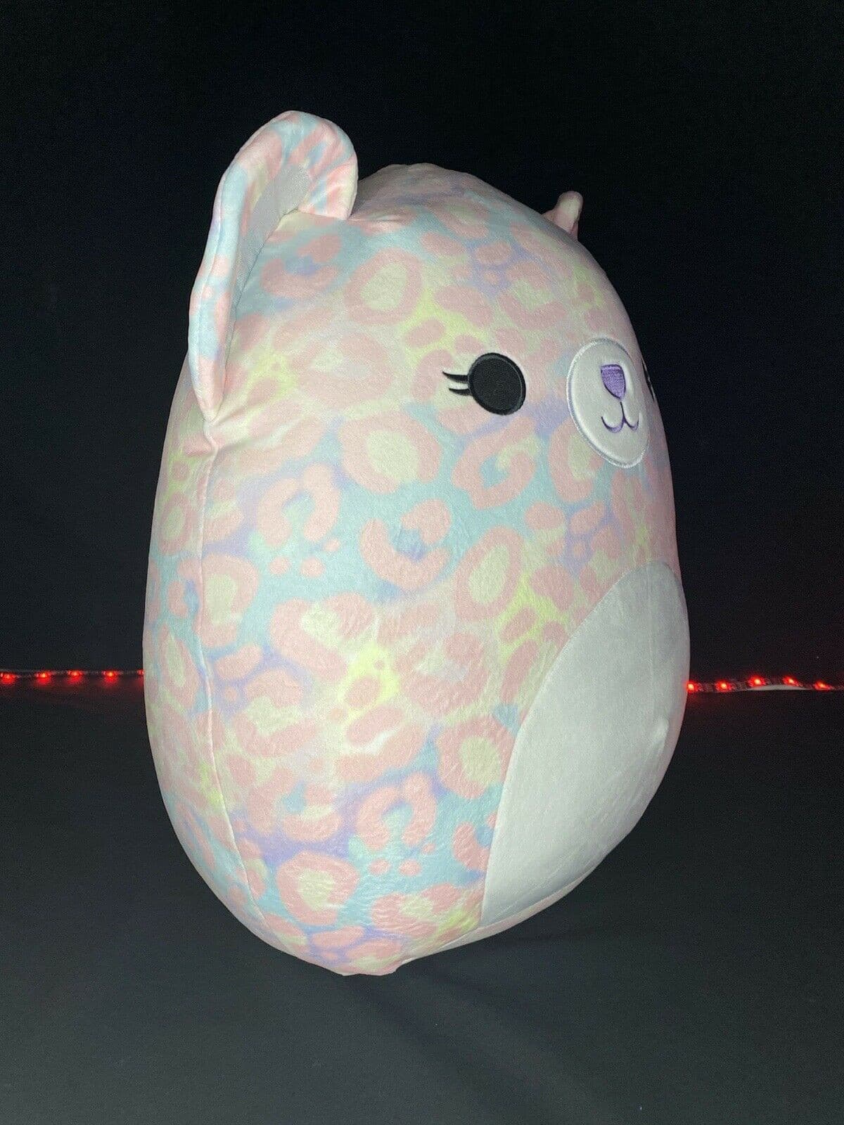SQUISHMALLOW EFFIE the 16" pink purple Leopard BAM exclusive NWT HTF | Sweet Magnolia Charms.