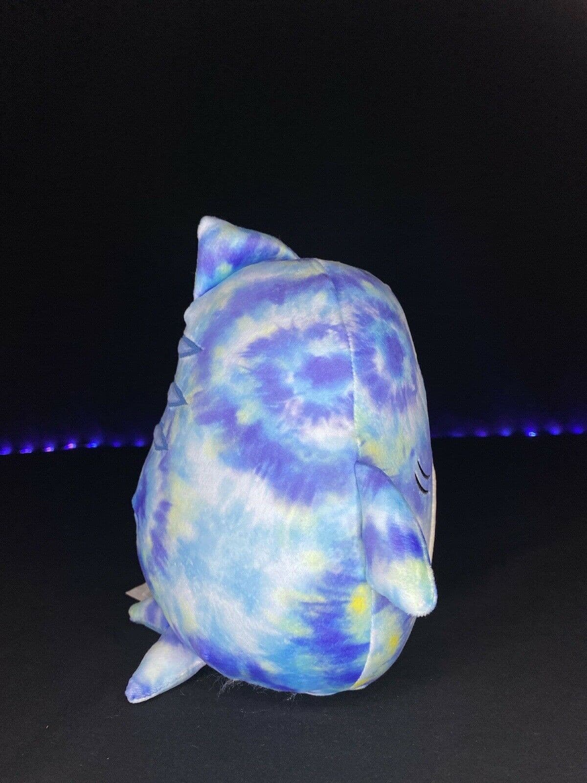 Squishmallow Luther Tiger Shark Tie Dye 8" Kellytoy 2021 NWT HTF AUTHENTIC | Sweet Magnolia Charms.