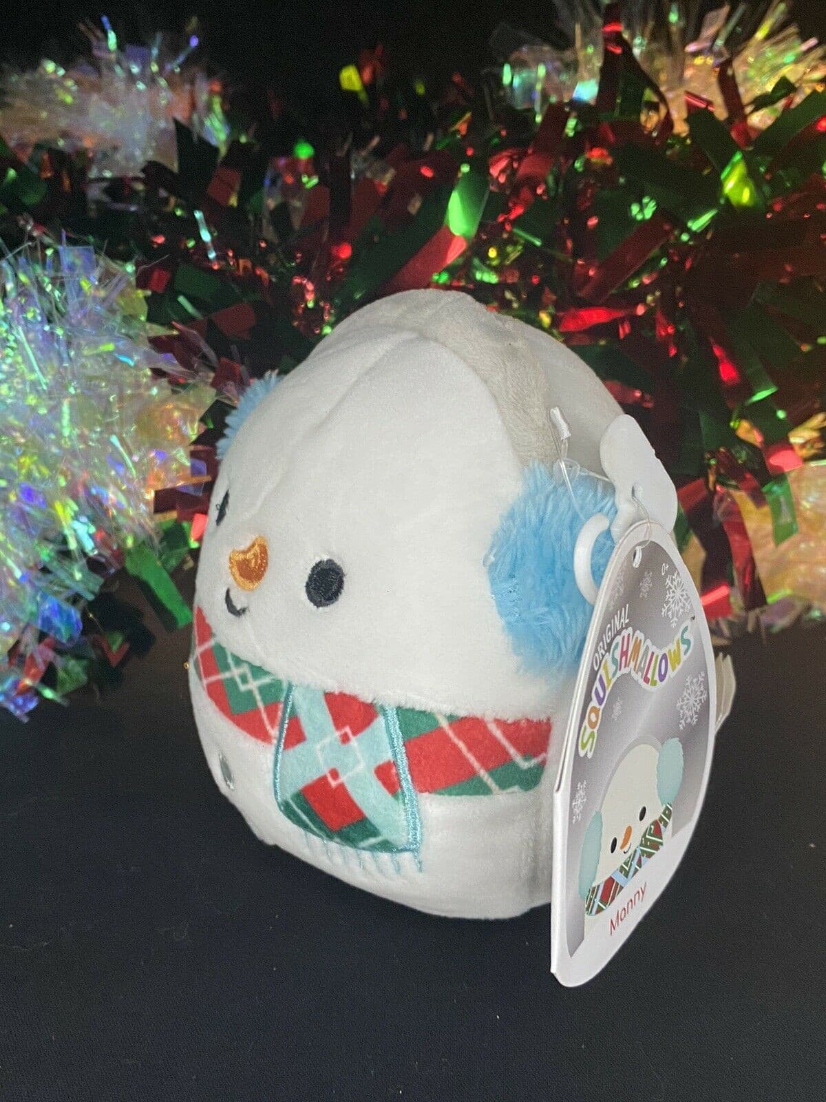 Squishmallow 4" Manny the Snowman Holiday Exclusive | Sweet Magnolia Charms.
