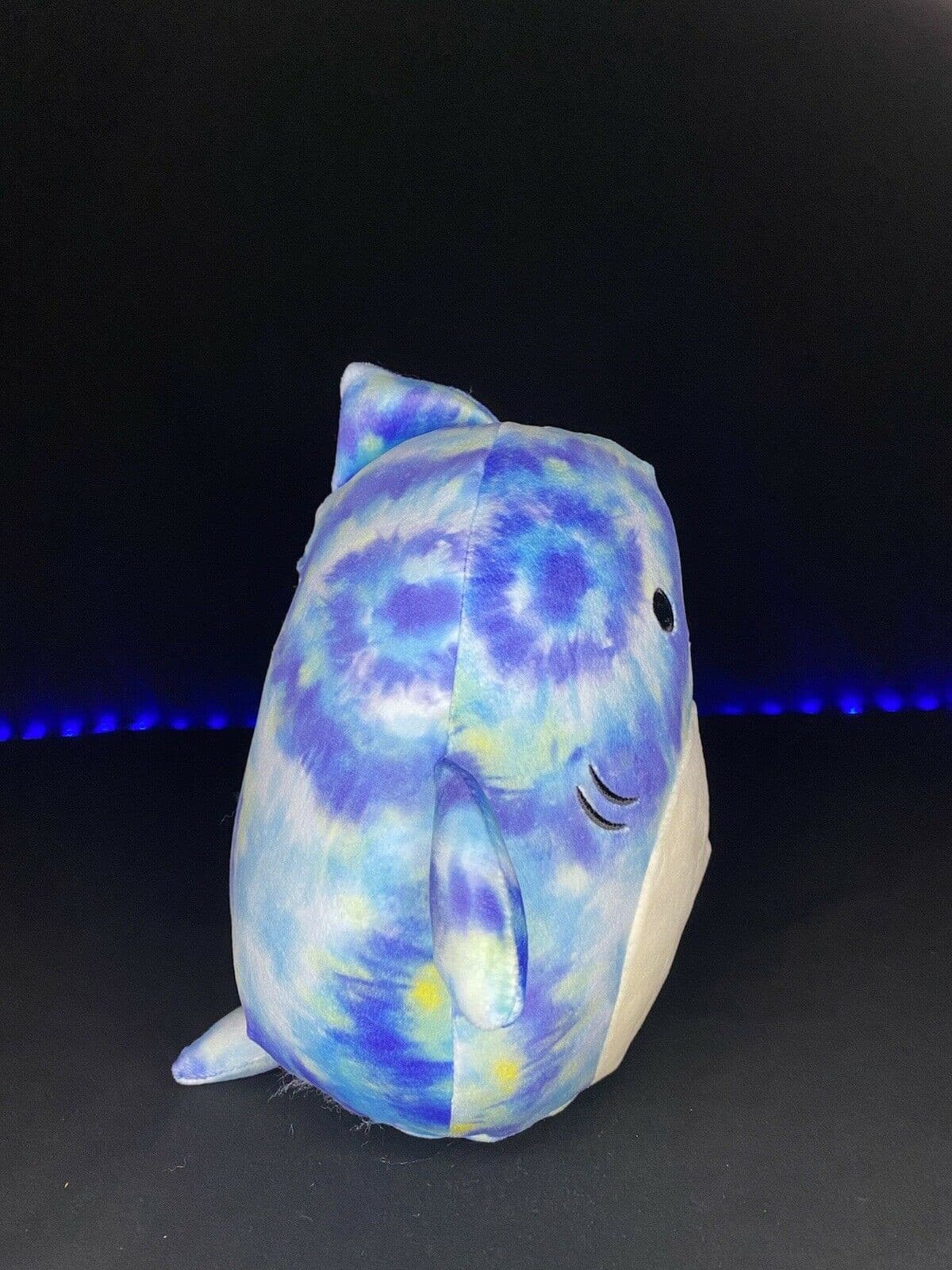 Squishmallow Luther Tiger Shark Tie Dye 8" Kellytoy 2021 NWT HTF AUTHENTIC | Sweet Magnolia Charms.