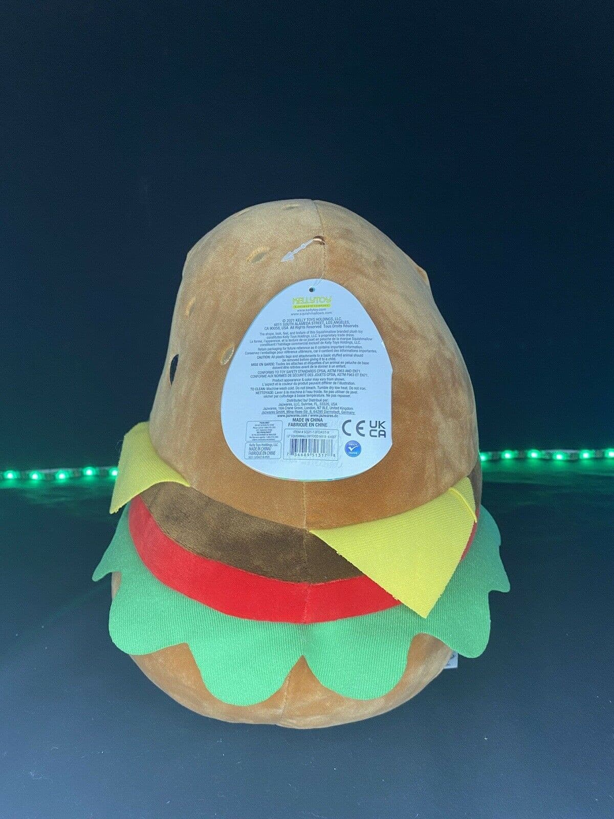 Squishmallow 12" Carl the Cheeseburger Plush | Sweet Magnolia Charms.