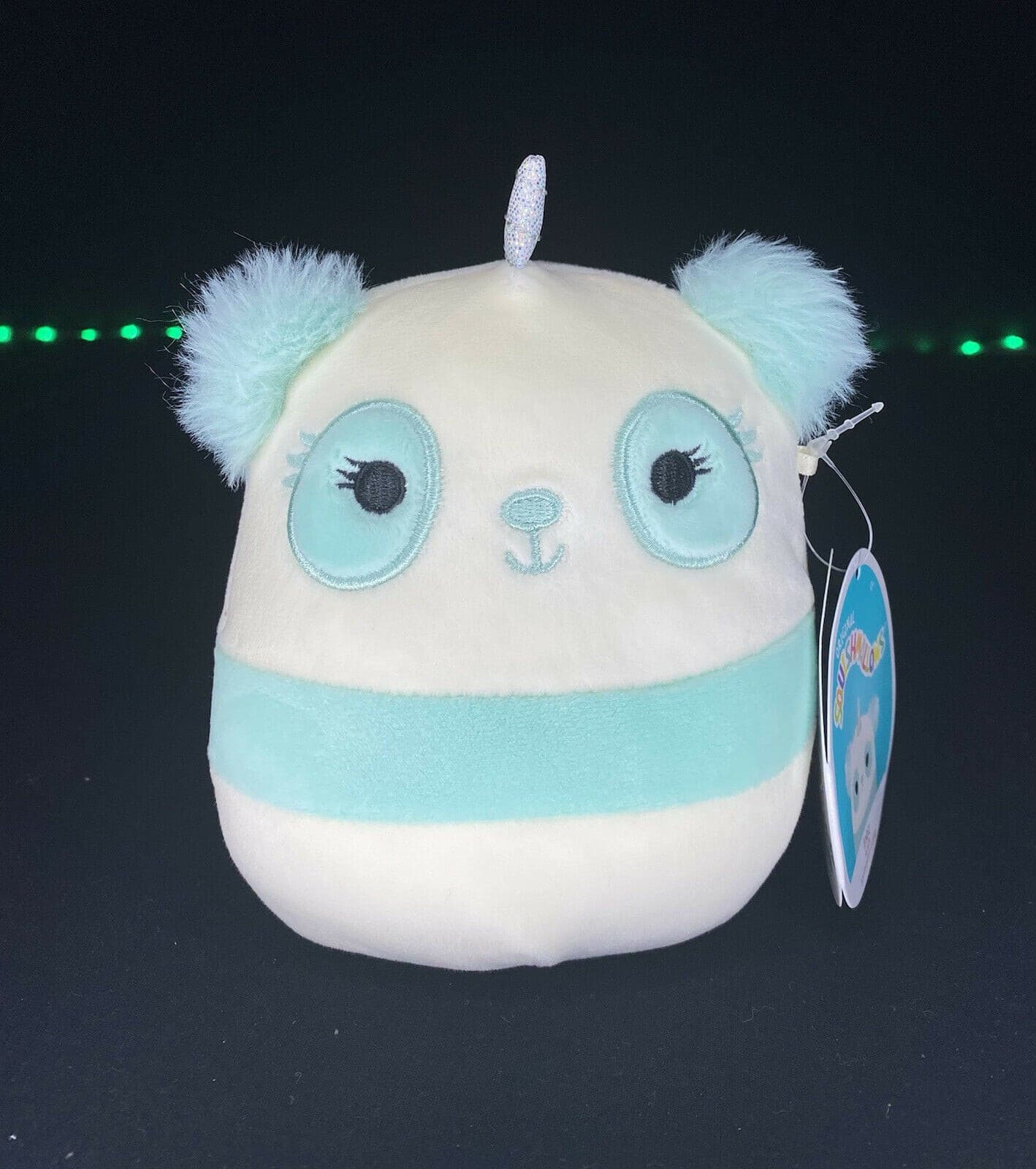 Squishmallow Inez 5" Mini Teal Panda Unicorn NWT authentic HTF | Sweet Magnolia Charms.