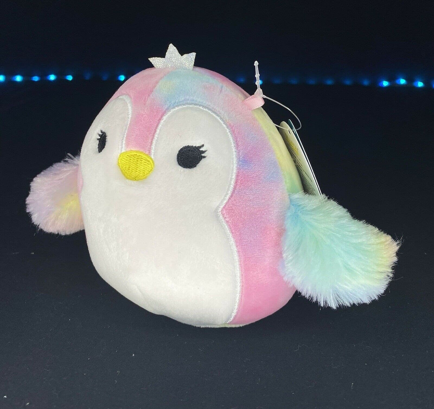 Squishmallows Penguin Princess LOUISA Rainbow Tie Dye 5” NWT HTF Kellytoy Rare | Sweet Magnolia Charms.