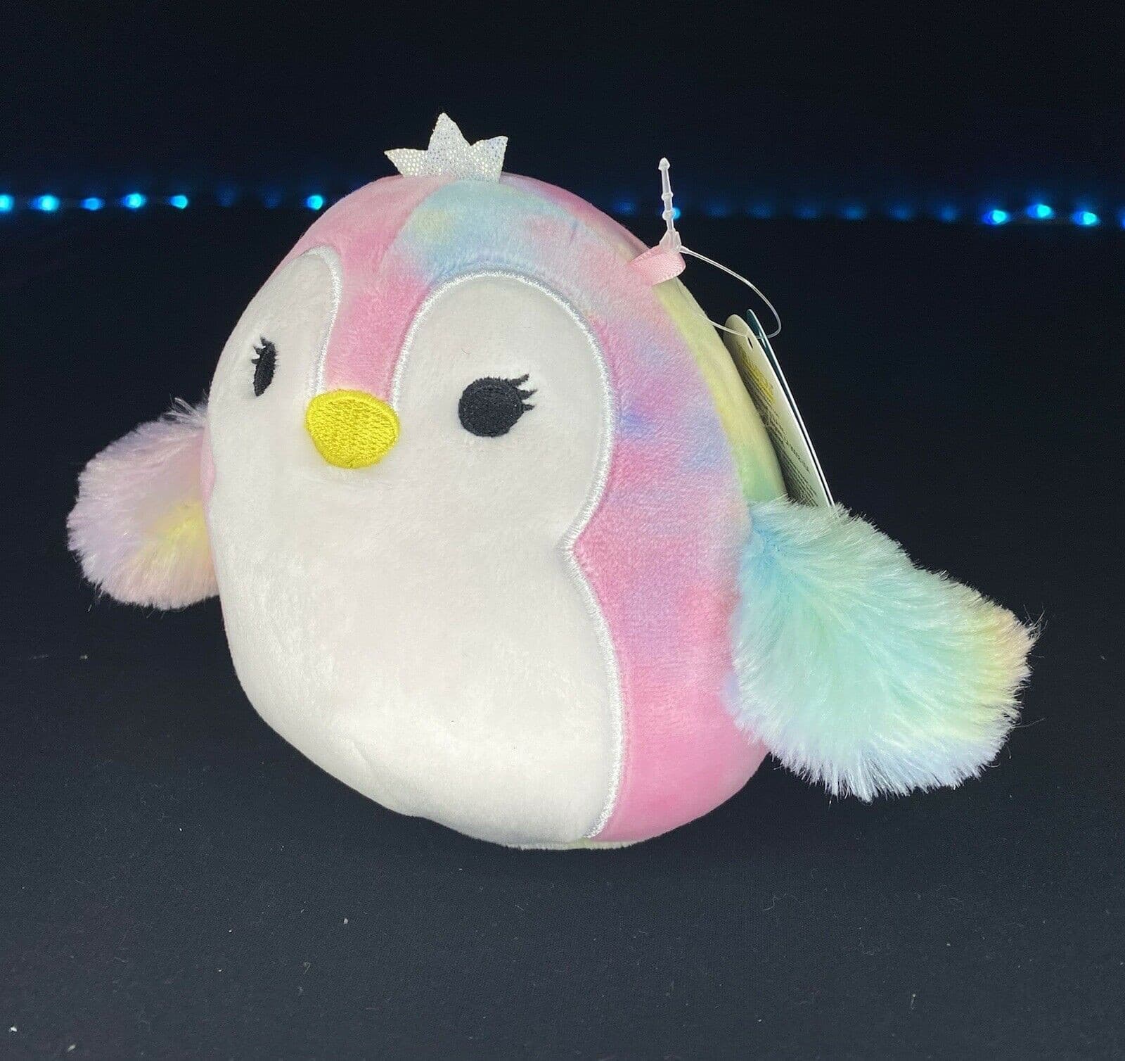Squishmallows Penguin Princess LOUISA Rainbow Tie Dye 5” NWT HTF Kellytoy Rare | Sweet Magnolia Charms.