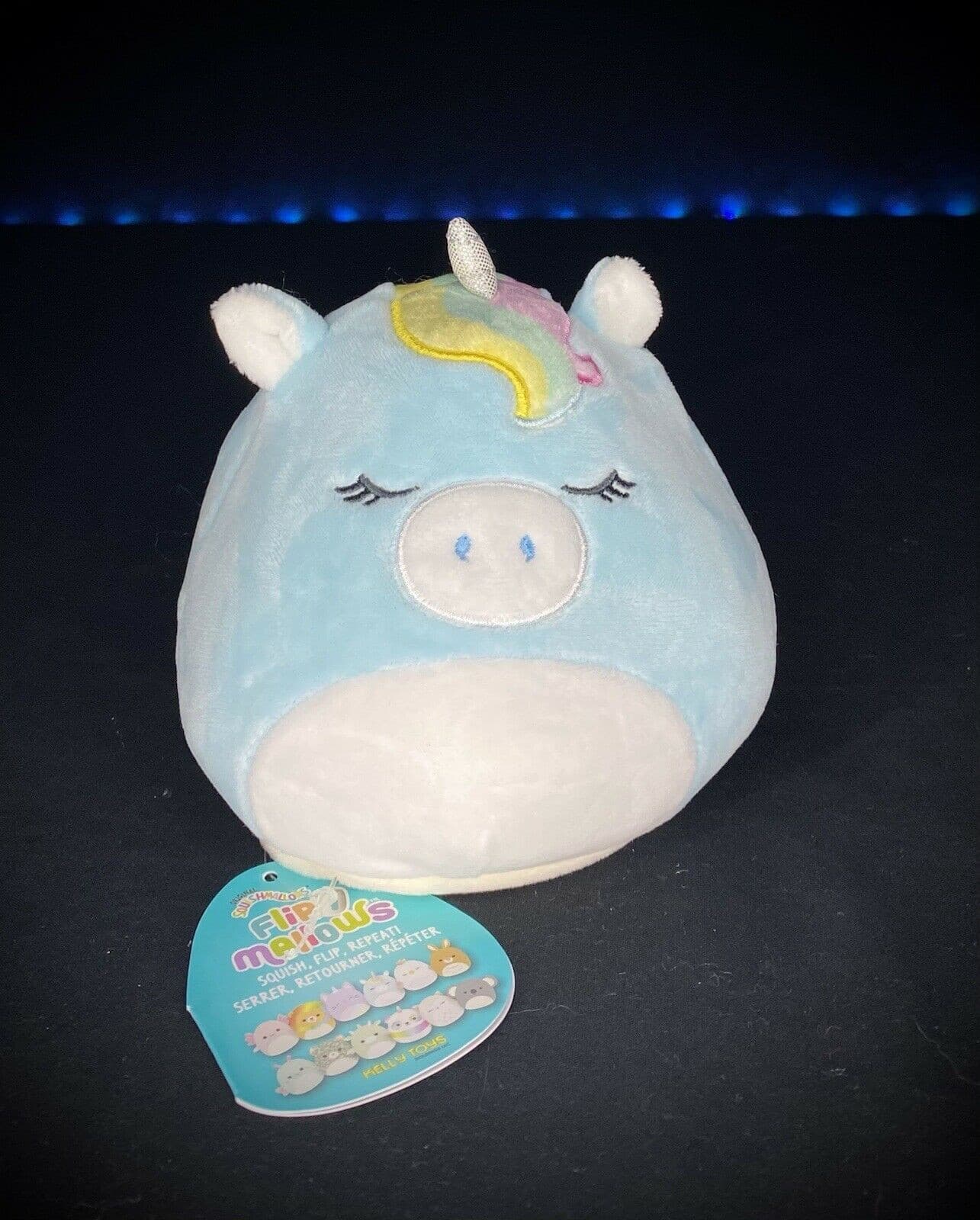 ☆NEW☆ 5" FlipAMallow (2 in 1) PEI & HUDSON Reversible Squishmallow NWT | Sweet Magnolia Charms.