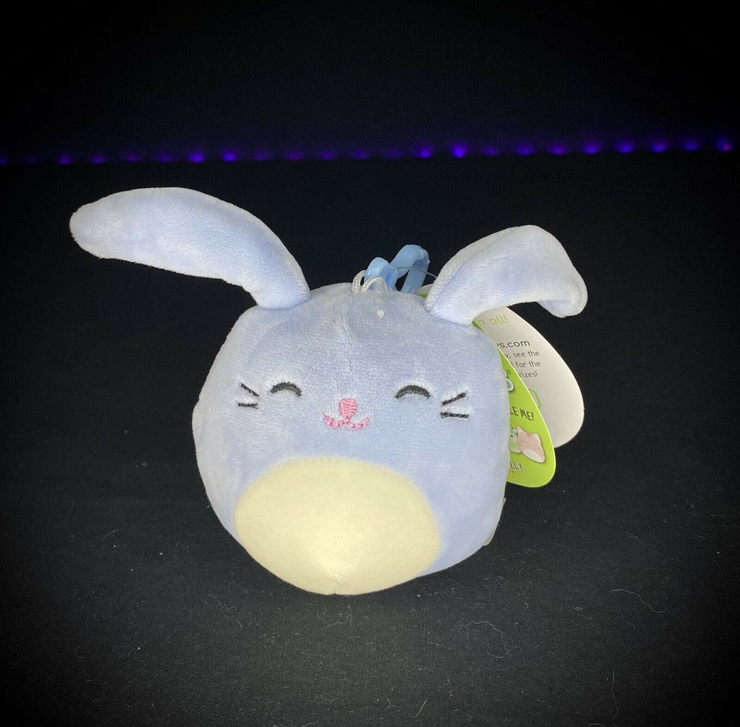 Squishmallow 3.5" Clip Sebastian the Bunny | Sweet Magnolia Charms.