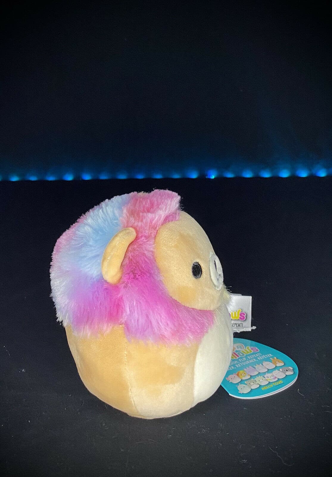 SQUISHMALLOW 5" FLIPAMALLOW LEONARD Rainbow Lion and LIV Teal Cheetah Plush | Sweet Magnolia Charms.