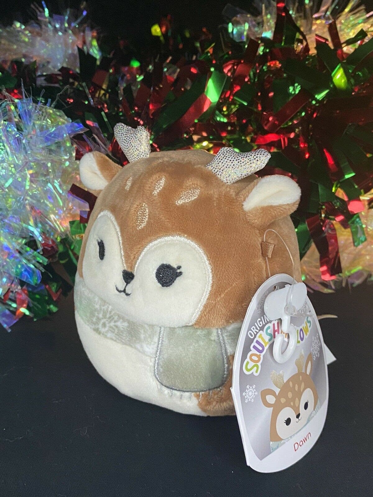 Squishmallow 4" Dawn the Deer Holiday Exclusive | Sweet Magnolia Charms.