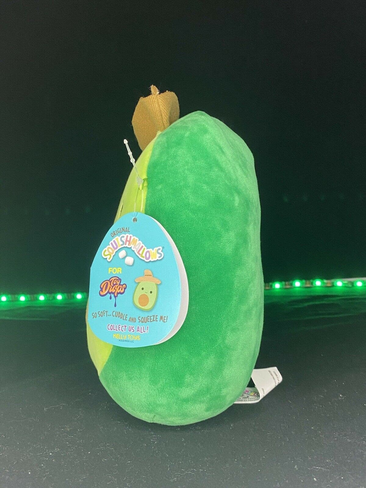 SQUISHMALLOW 7" AUSTIN THE AVOCADO WITH SOMBRERO TOY DROPS EXCLUSIVE PLUSH NWT | Sweet Magnolia Charms.