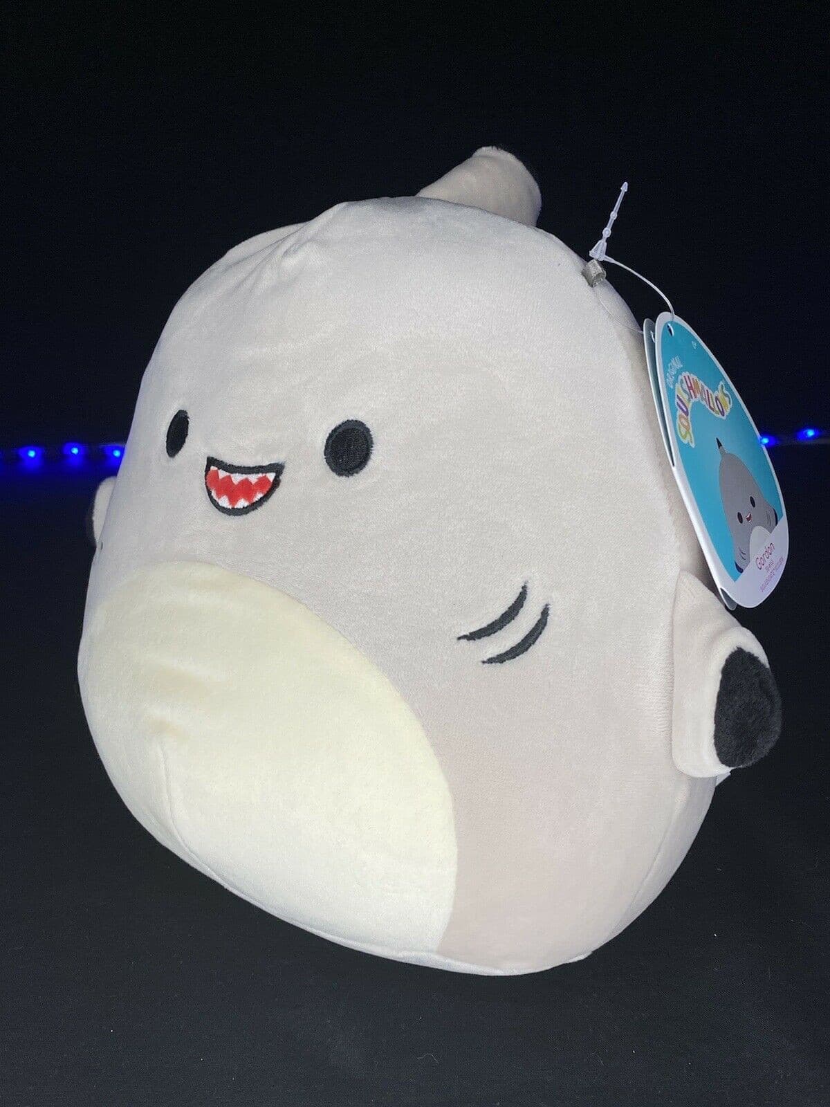 Squishmallow 8 Inch GORDON THE GRAY SHARK, SUMMER 2021 NWT | Sweet Magnolia Charms.