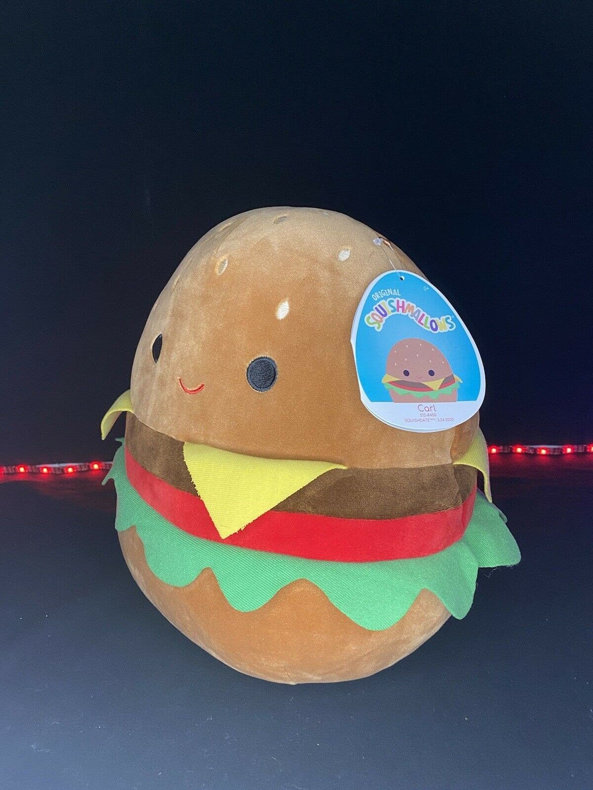 Squishmallow 12" Carl the Cheeseburger Plush | Sweet Magnolia Charms.