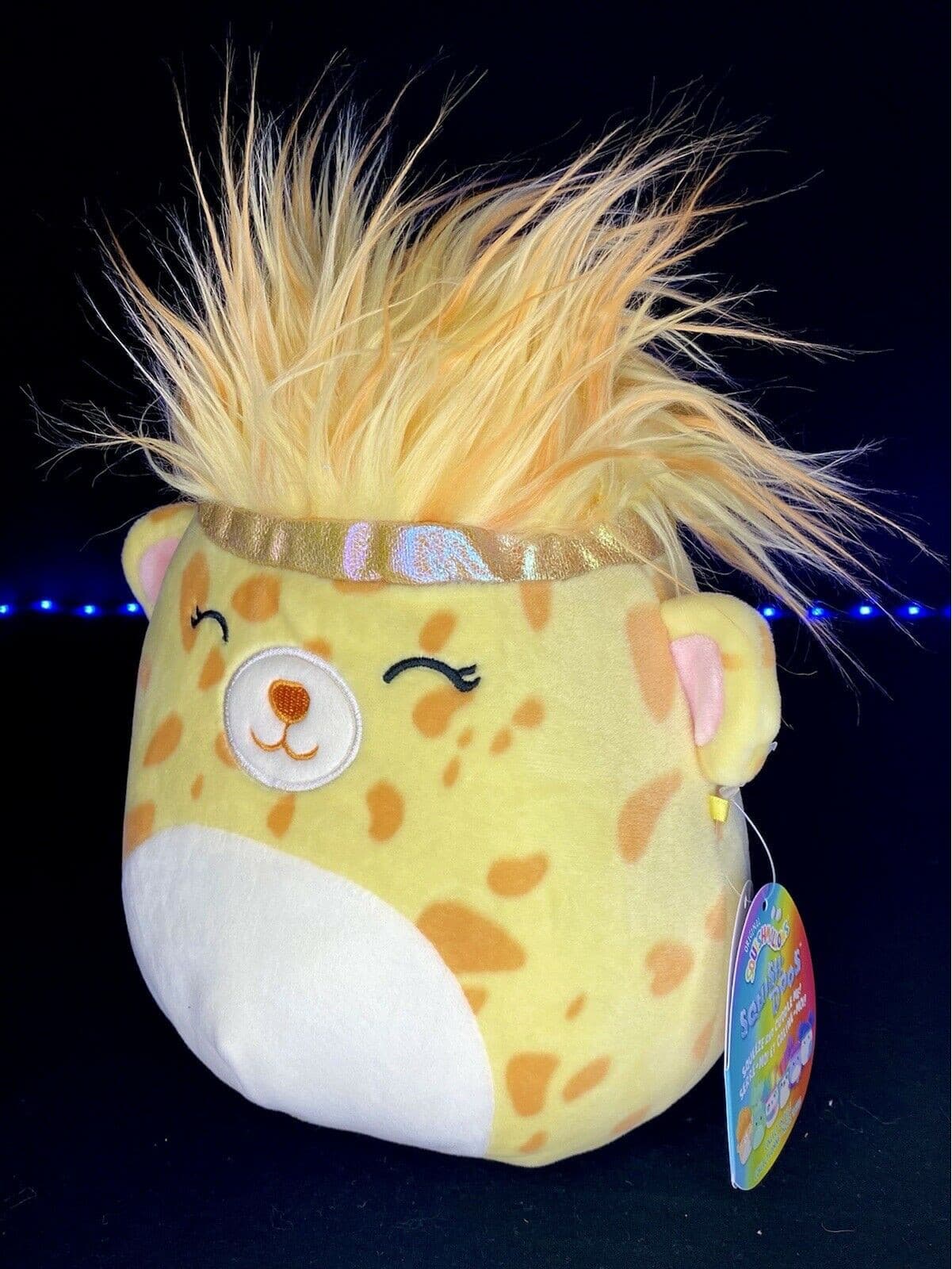 Squishmallow Kellytoy 2020 Squish-DOOS 8" Lexi The Yellow Cheetah Plush Toy NWT | Sweet Magnolia Charms.