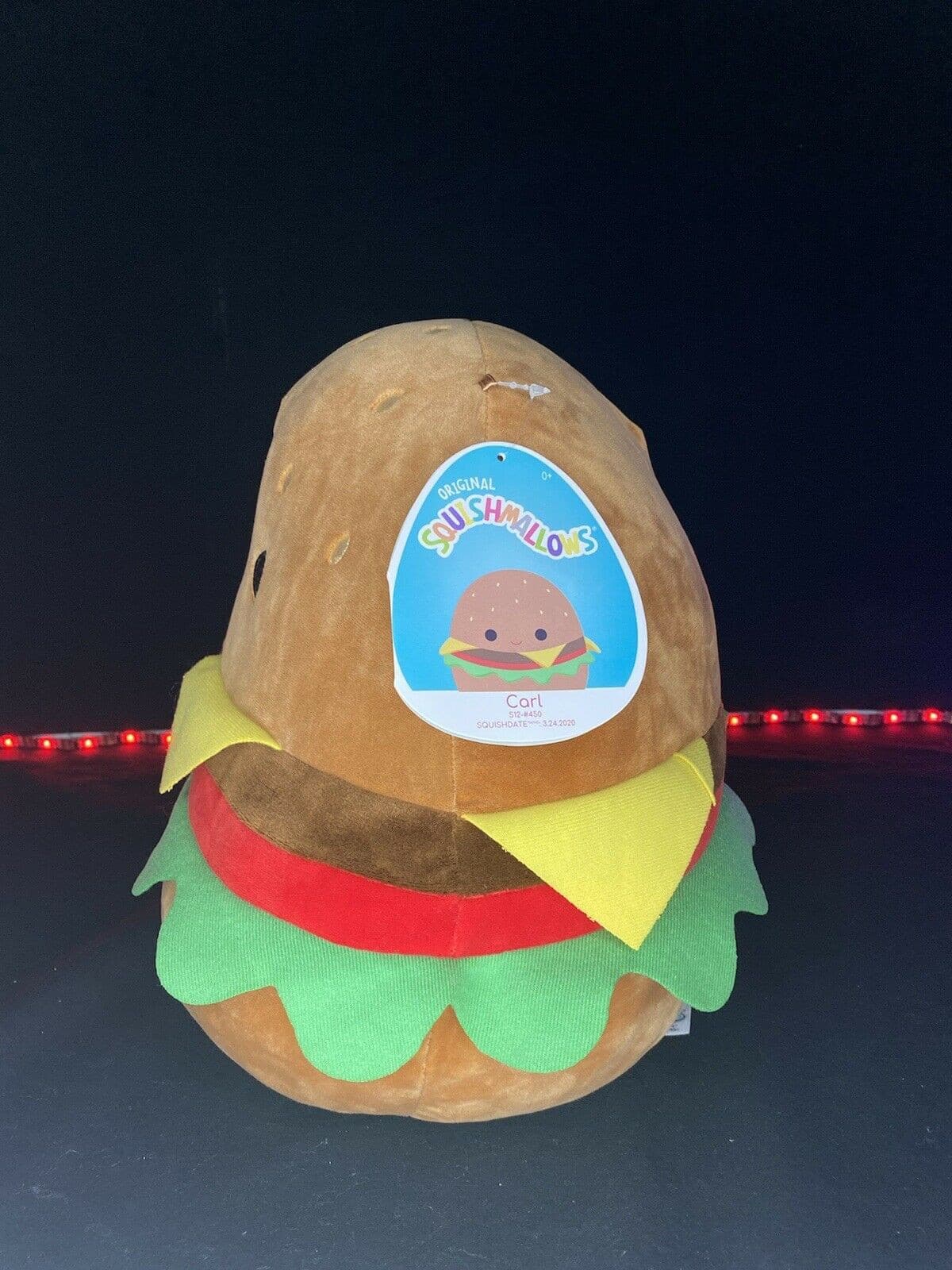 Squishmallow 12" Carl the Cheeseburger Plush | Sweet Magnolia Charms.