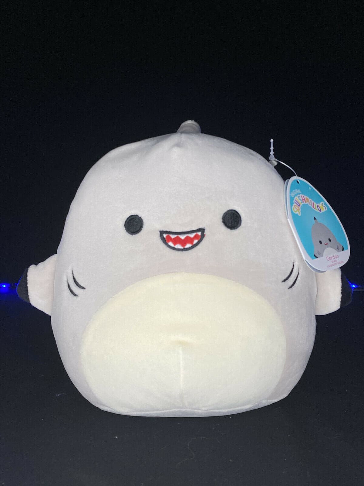 Squishmallow 8 Inch GORDON THE GRAY SHARK, SUMMER 2021 NWT | Sweet Magnolia Charms.