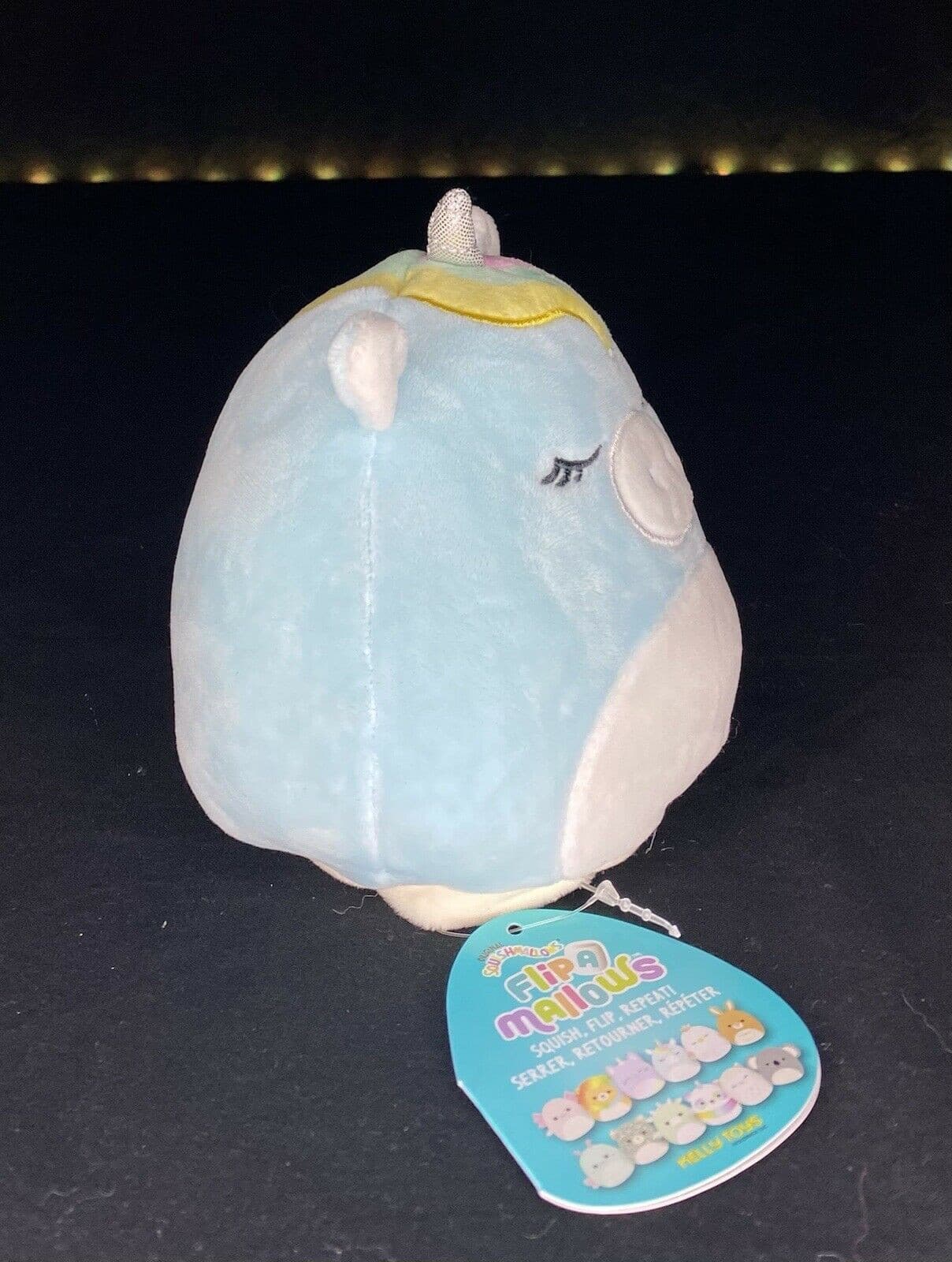☆NEW☆ 5" FlipAMallow (2 in 1) PEI & HUDSON Reversible Squishmallow NWT | Sweet Magnolia Charms.