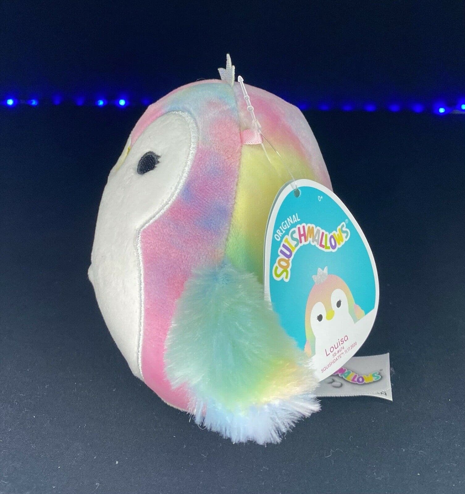 Squishmallows Penguin Princess LOUISA Rainbow Tie Dye 5” NWT HTF Kellytoy Rare | Sweet Magnolia Charms.