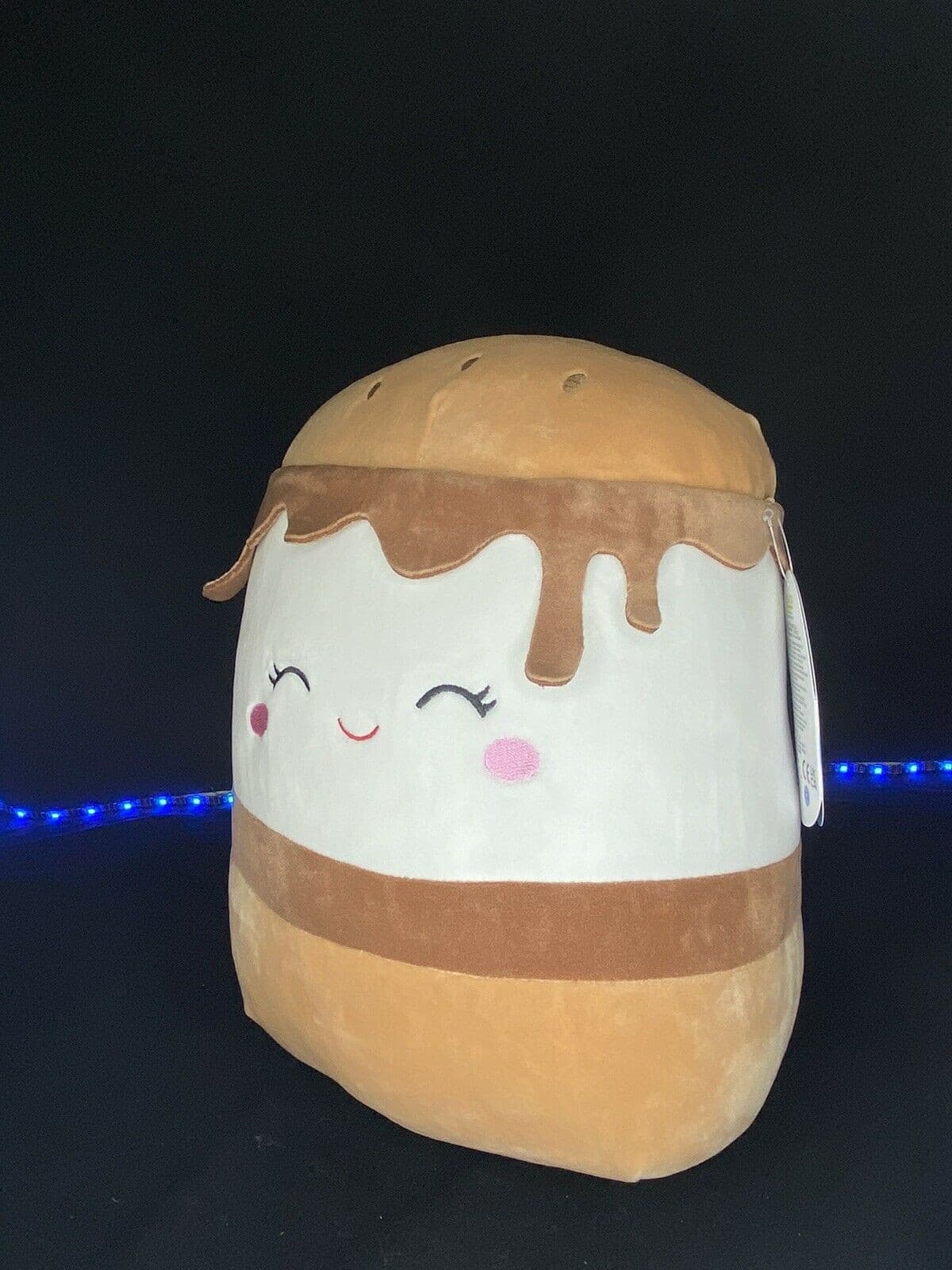 Squishmallow Carmelita 12" S'mores Squishmallow Kellytoy Stuffed Plush NWT HTF | Sweet Magnolia Charms.