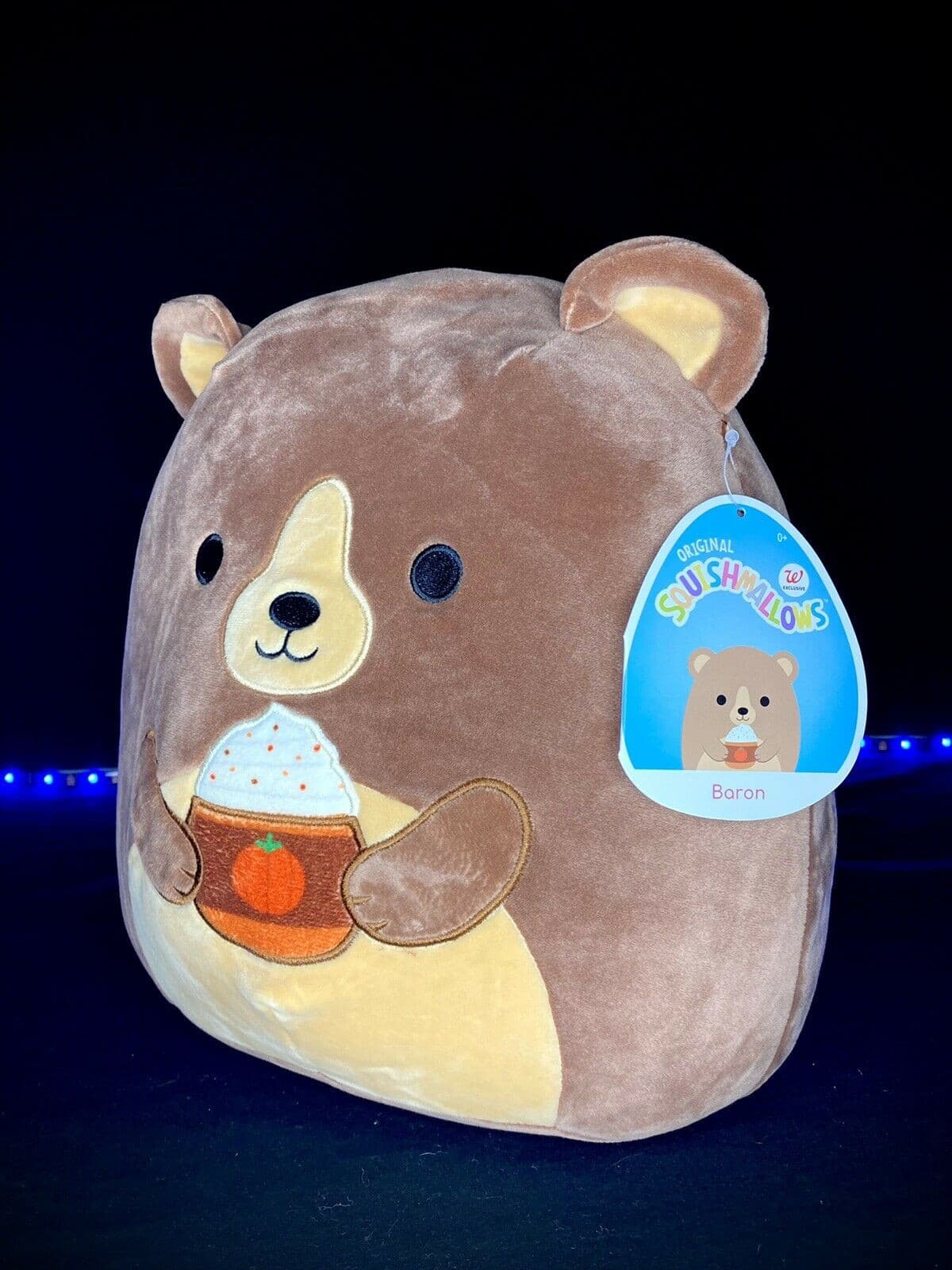 Squishmallow 11" Baron Pumpkin Spice Latte Bear | Sweet Magnolia Charms.