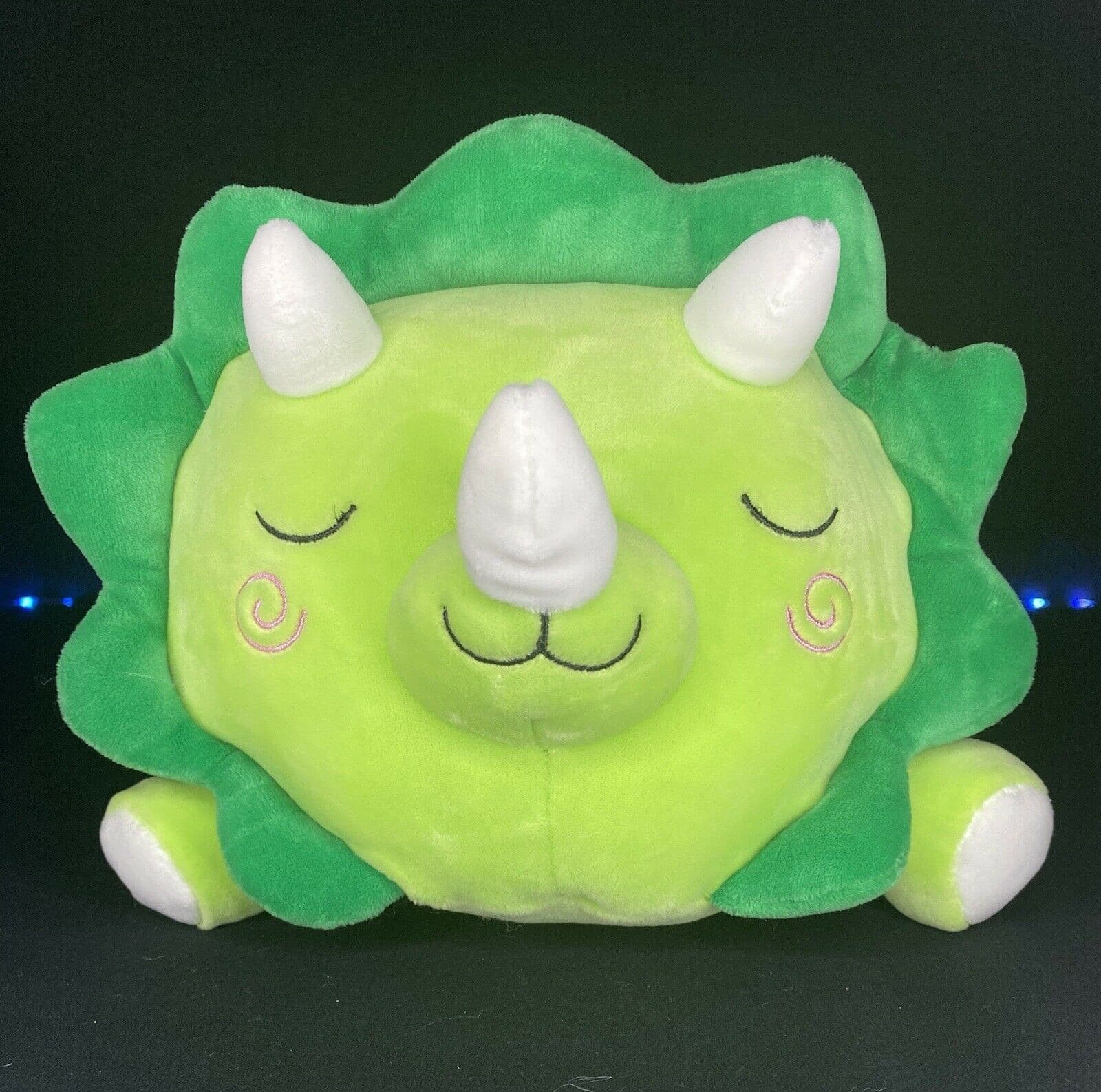 Squishmallow 9” Tristan The Green Triceratops Cuddler Plush KellyToy NWT