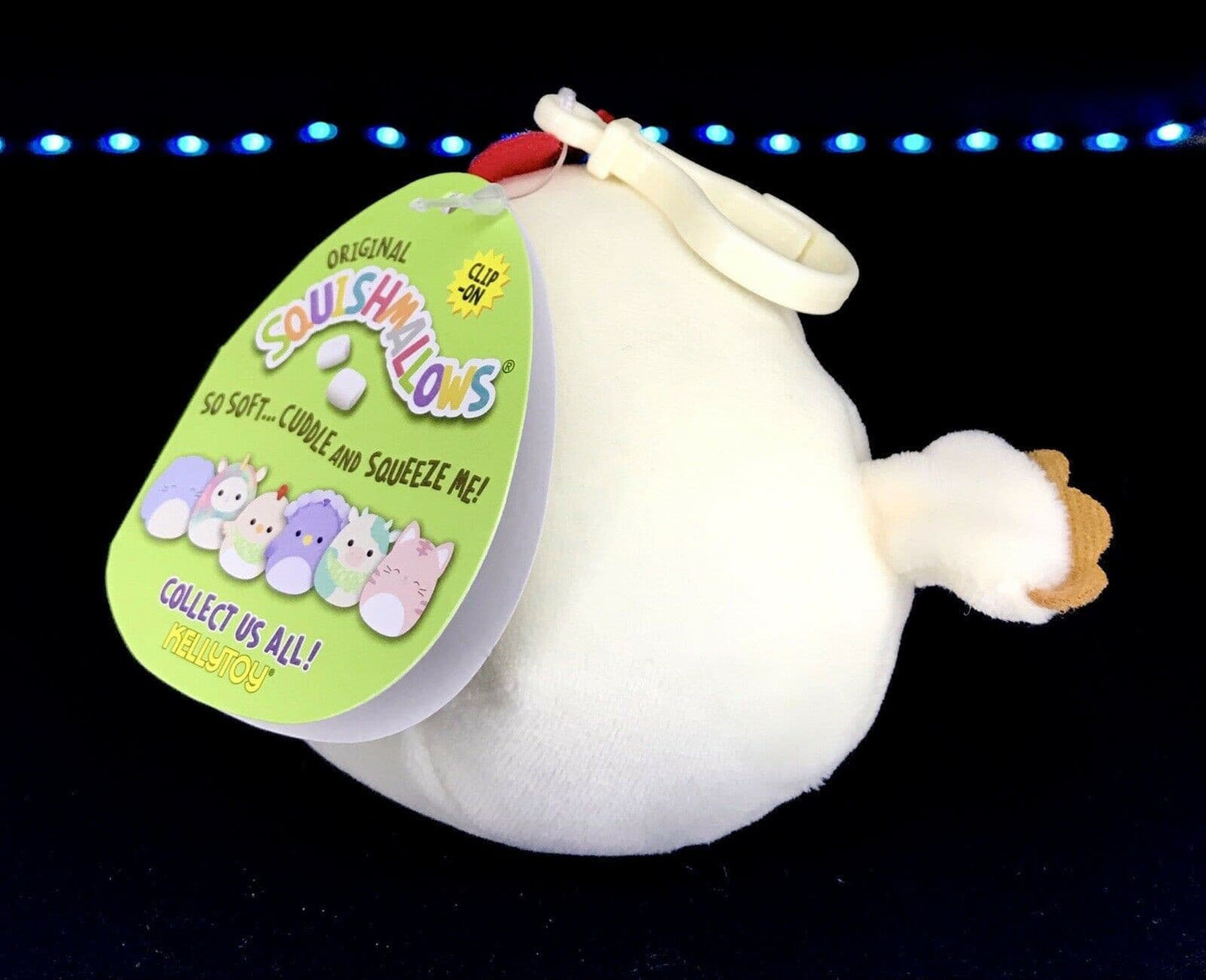 Squishmallow 3.5" Clip Todd the Chicken | Sweet Magnolia Charms.