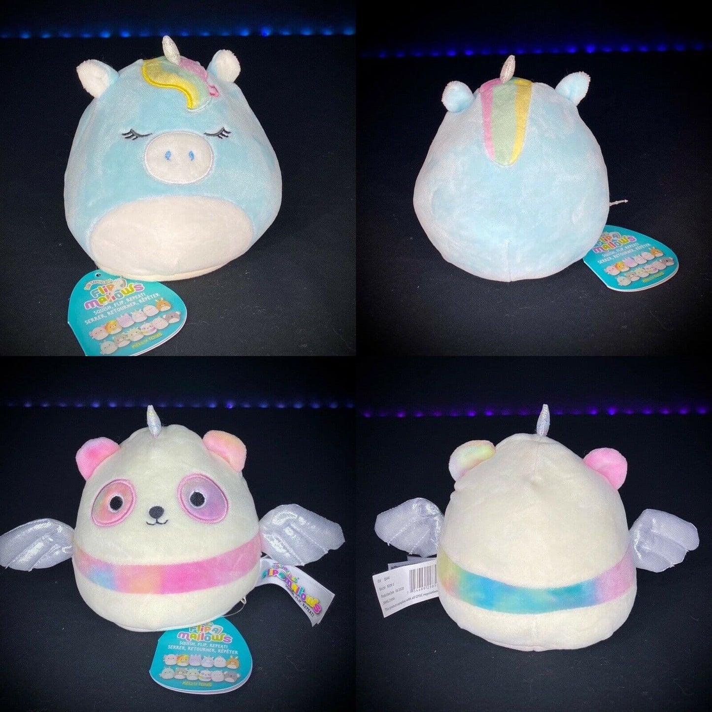 ☆NEW☆ 5" FlipAMallow (2 in 1) PEI & HUDSON Reversible Squishmallow NWT | Sweet Magnolia Charms.