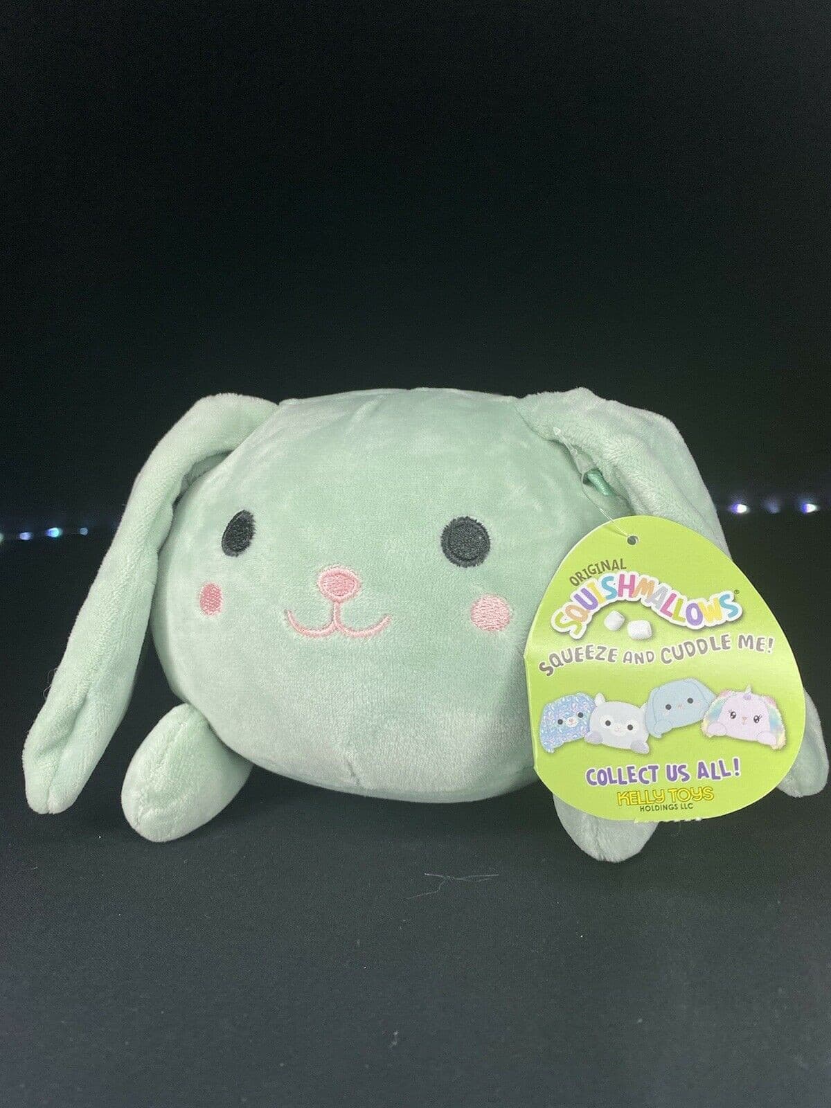Squishmallow Isabella 8 inch Lay Down Stackable Green Bunny Rabbit NWT 2021 | Sweet Magnolia Charms.