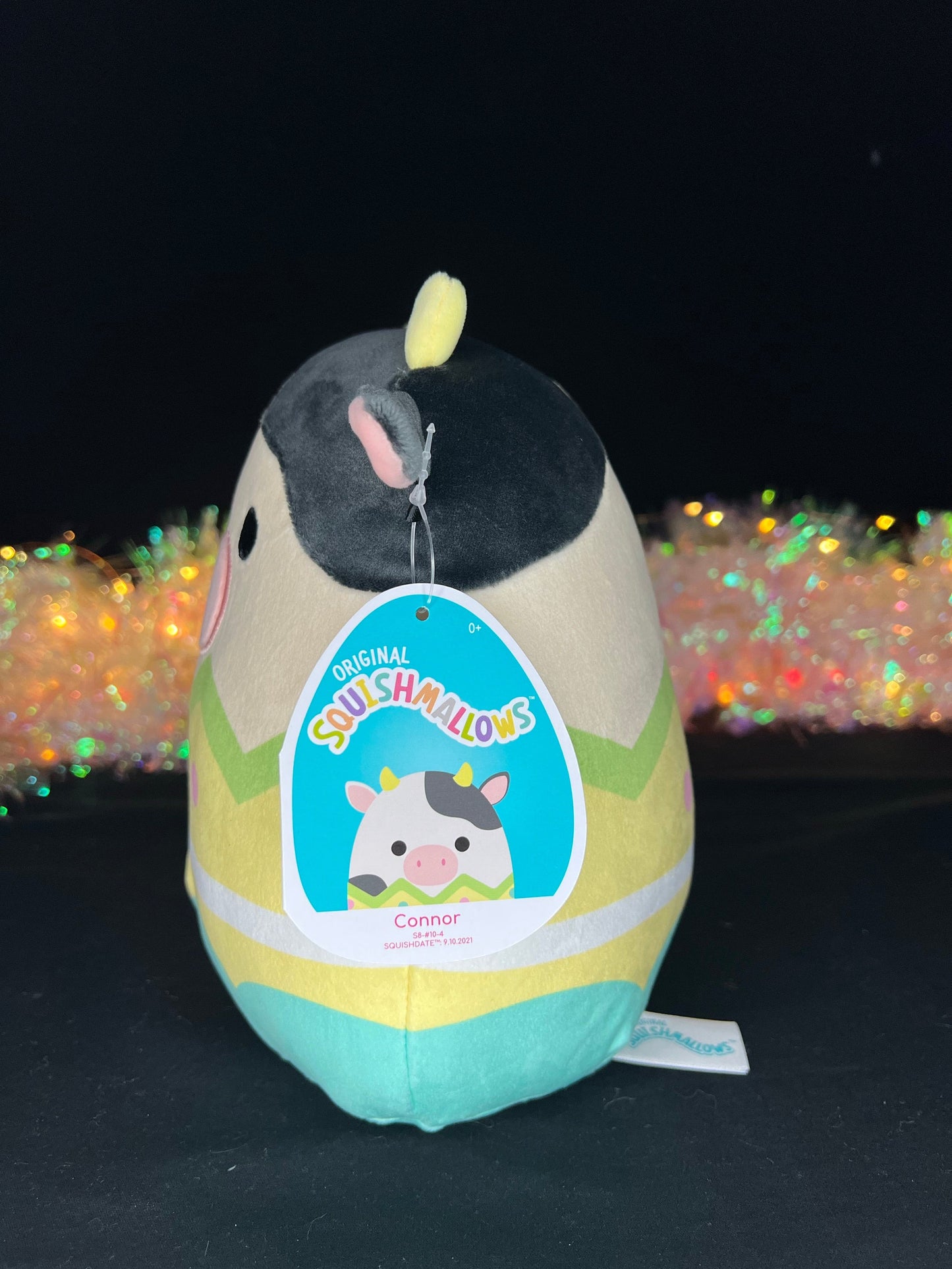 Squishmallow 8” Connor the Easter Cow.
