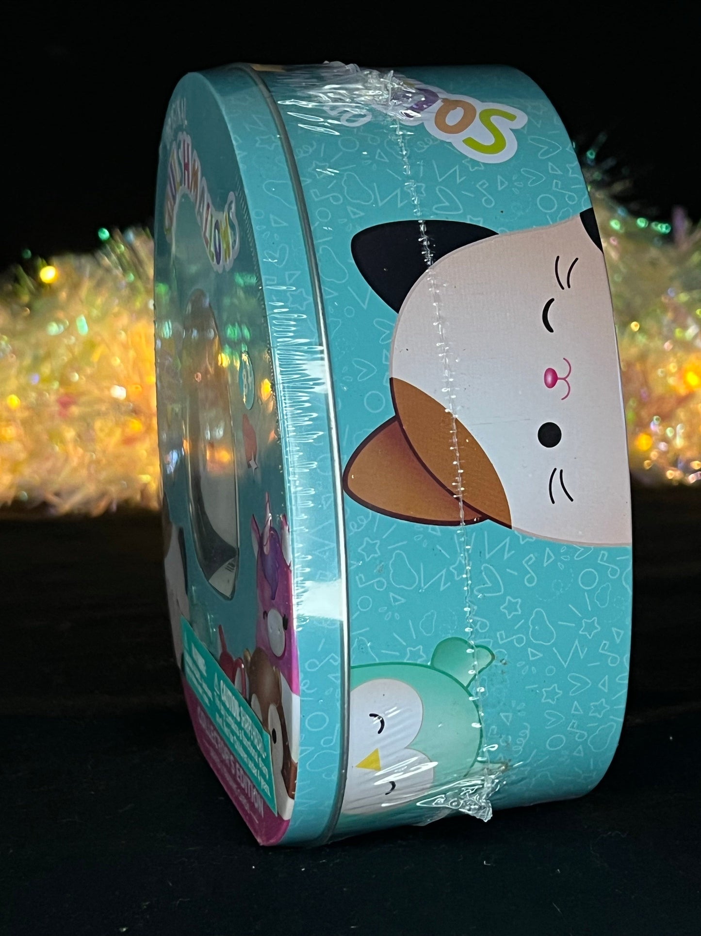 Squishmallow Collector’s Tin: Malcolm the Mushroom Sweet Magnolia Charms