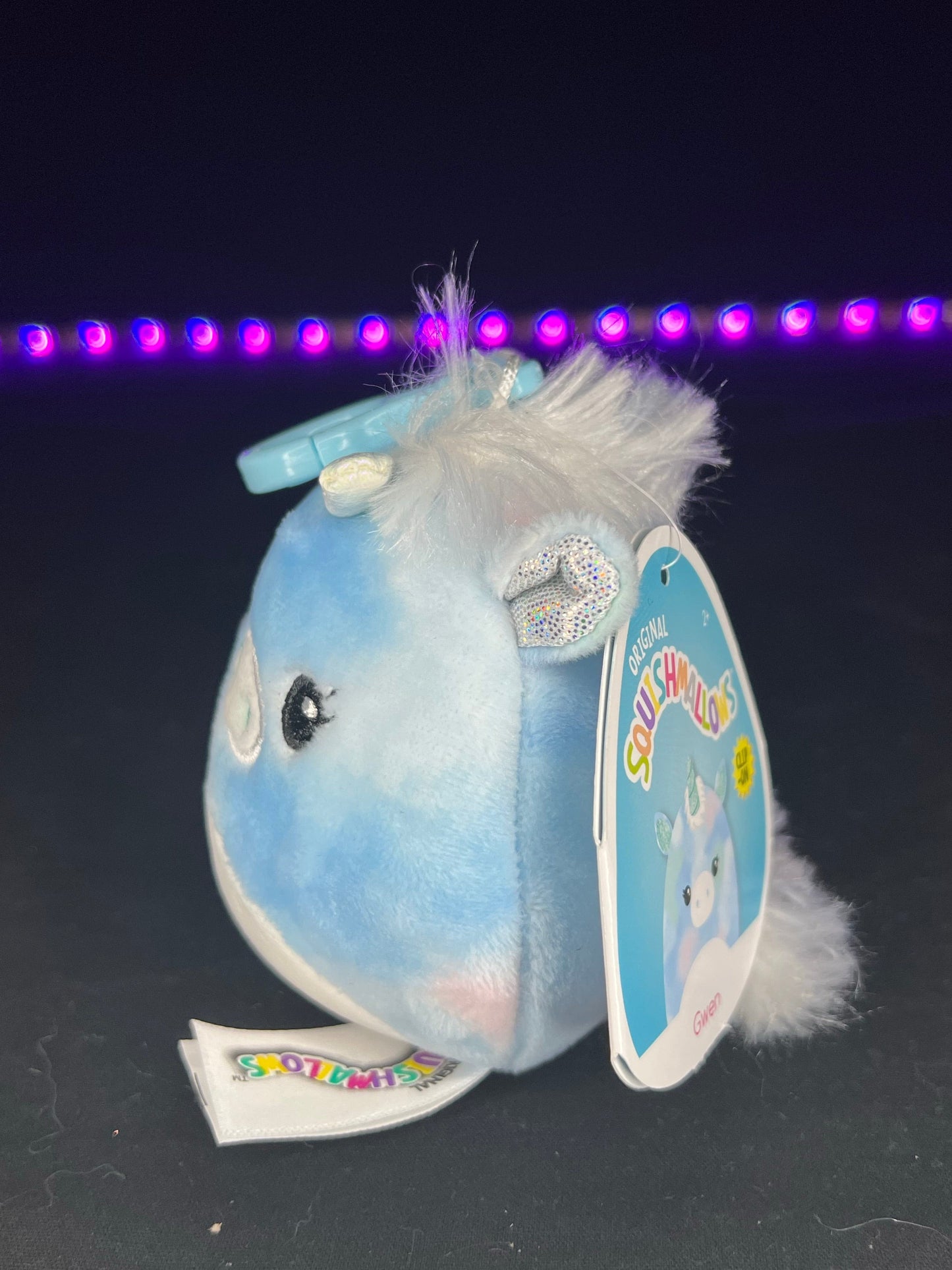 Squishmallow 3.5” Gwen the Unicorn Clip | Sweet Magnolia Charms.