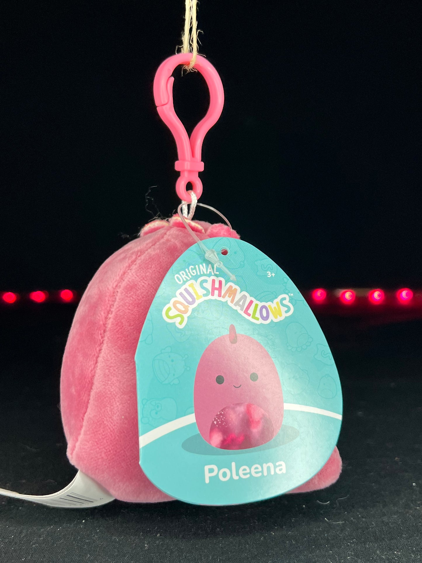 Squishmallow 3.5” Poleena the Dinosaur Clip On