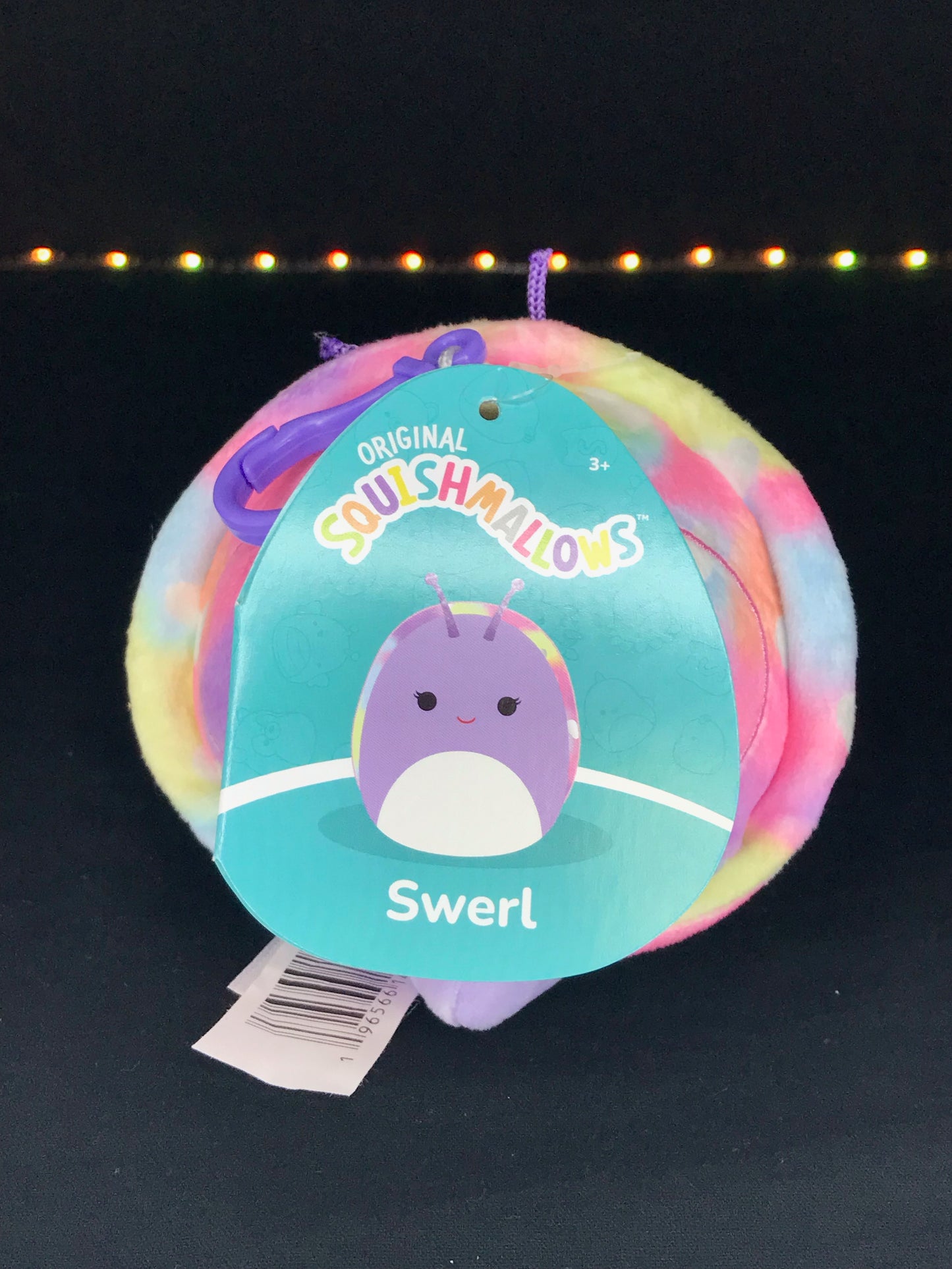 Squishmallow 3.5” Swerl the Snail Clip