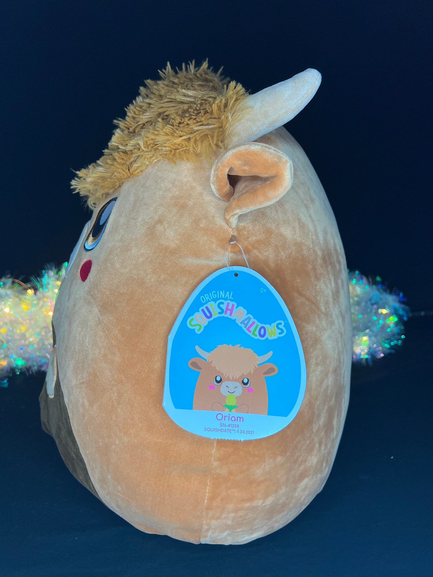 Squishmallow 16” Oriam the Longhorn Plush.