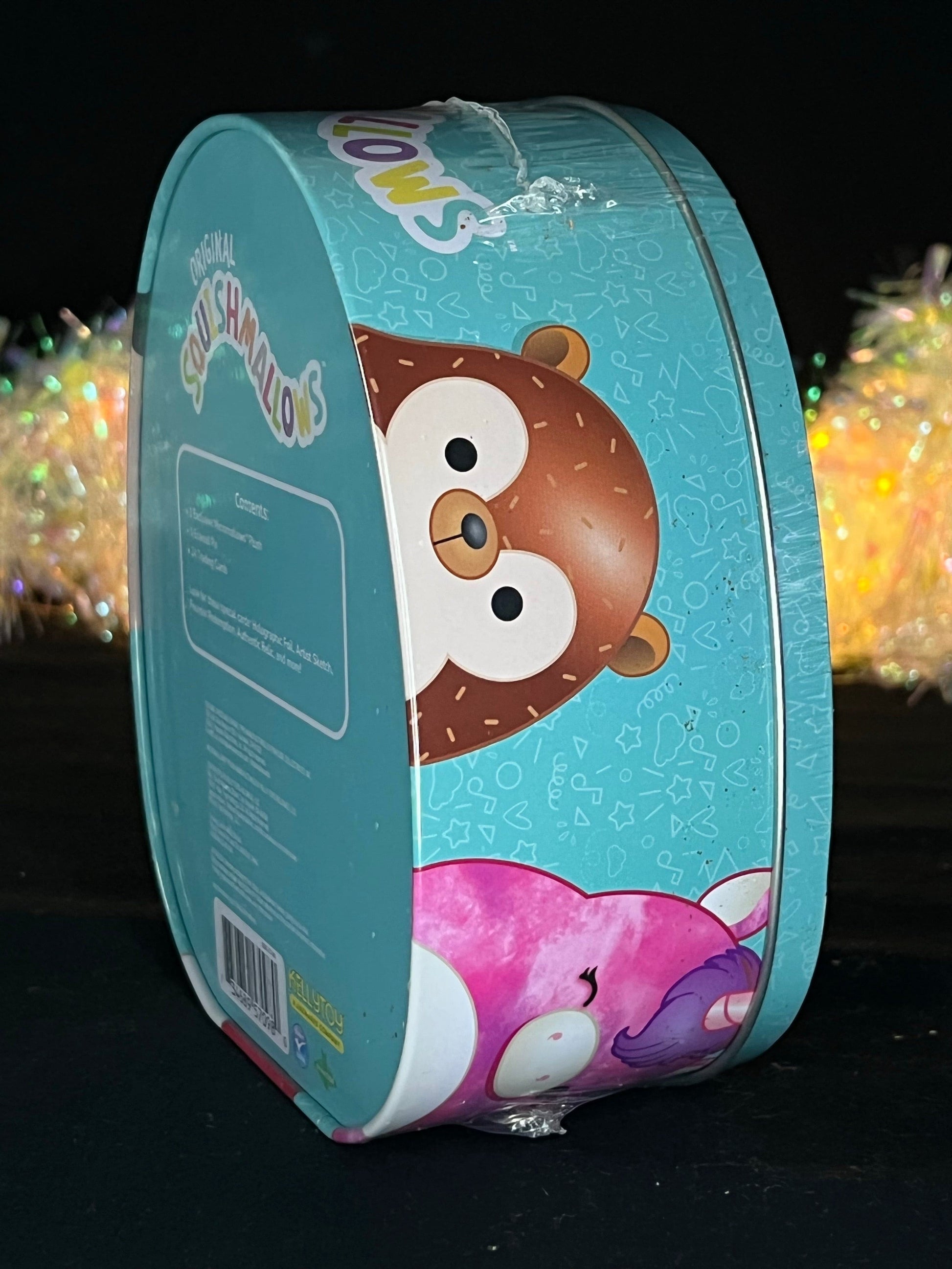 Squishmallow Collector’s Tin: Malcolm the Mushroom Sweet Magnolia Charms
