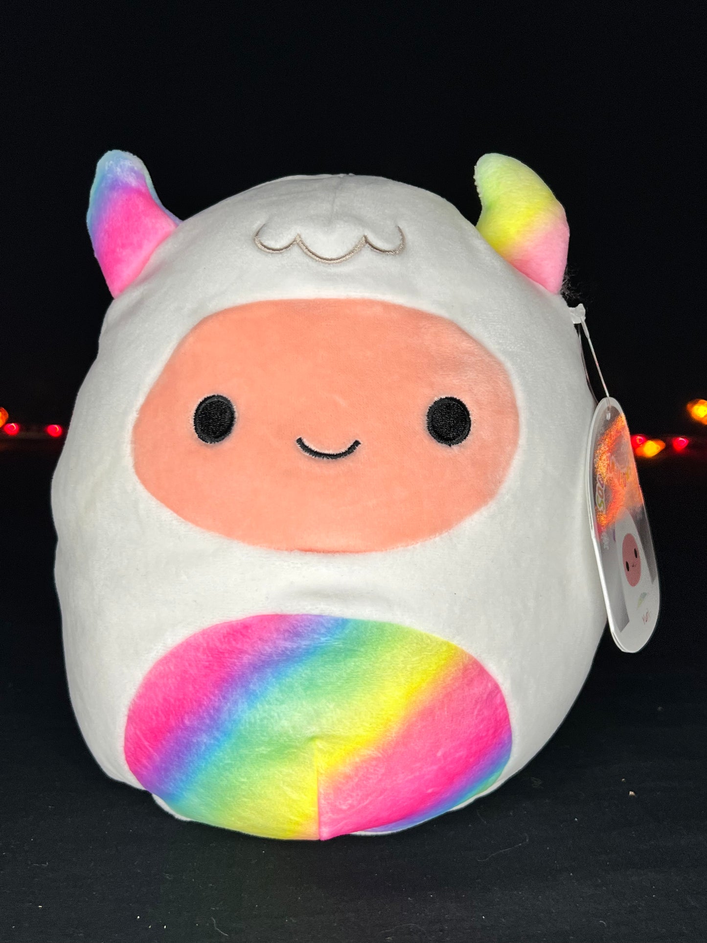 Squishmallow Yuri the Multicolor Yeti.