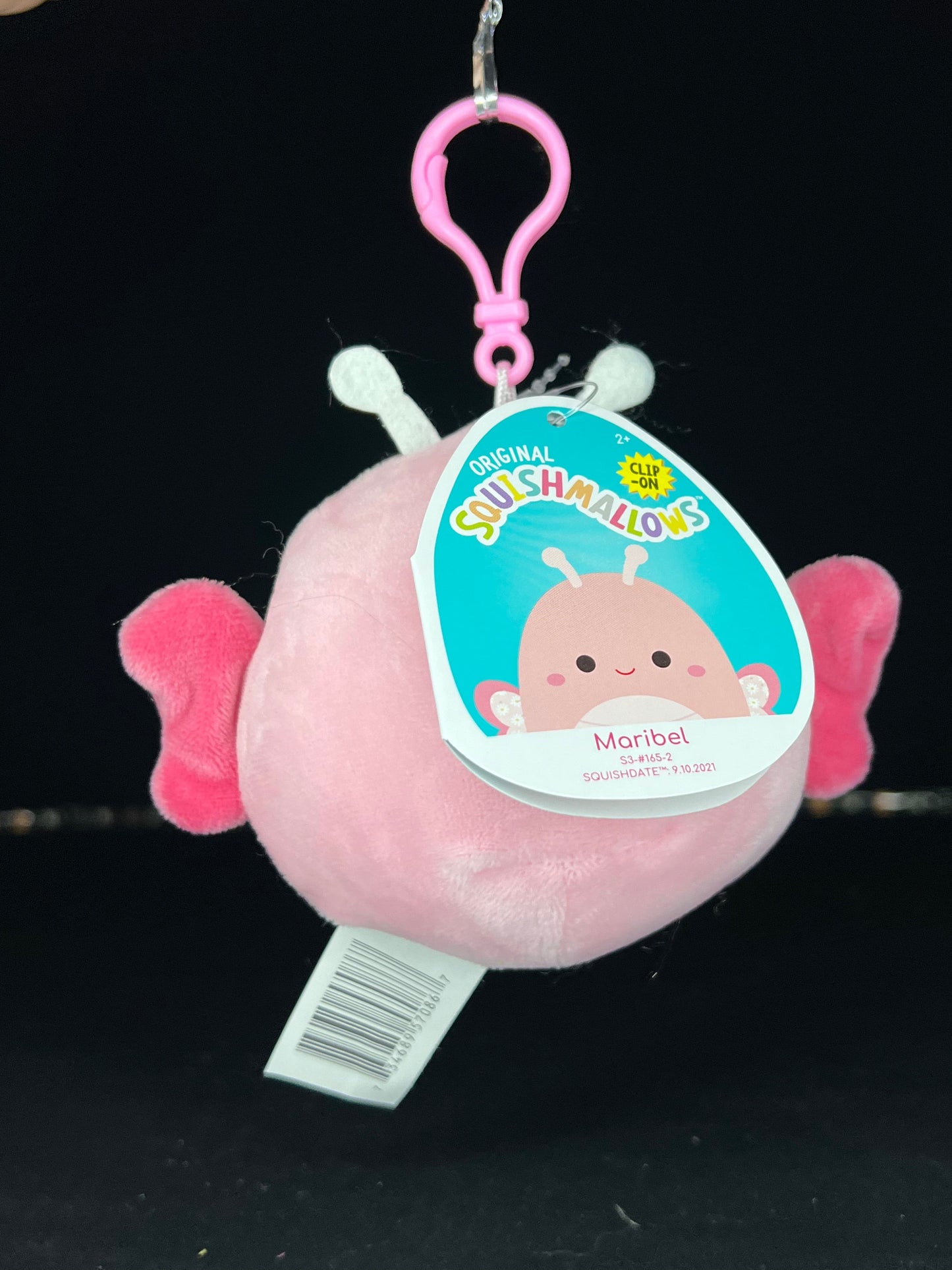 Squishmallow 3.5” Clip Maribel the Butterfly.