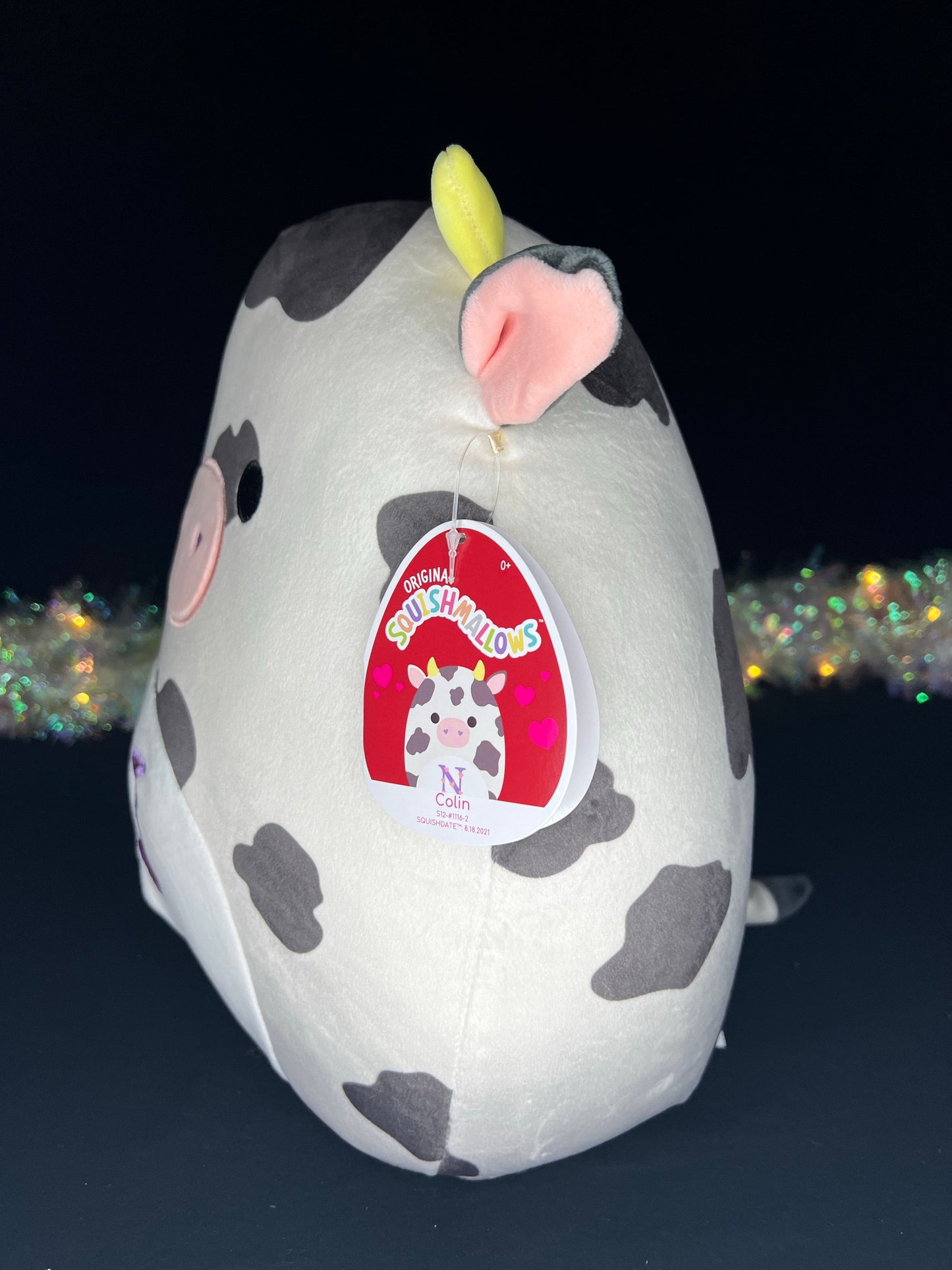 Squishmallow 12” Colin the Cow “Letter N” Plush | Sweet Magnolia Charms.