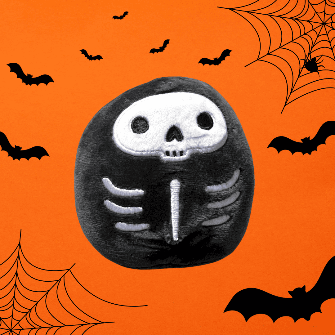 Squishmallow 4” Stix the Skeleton.