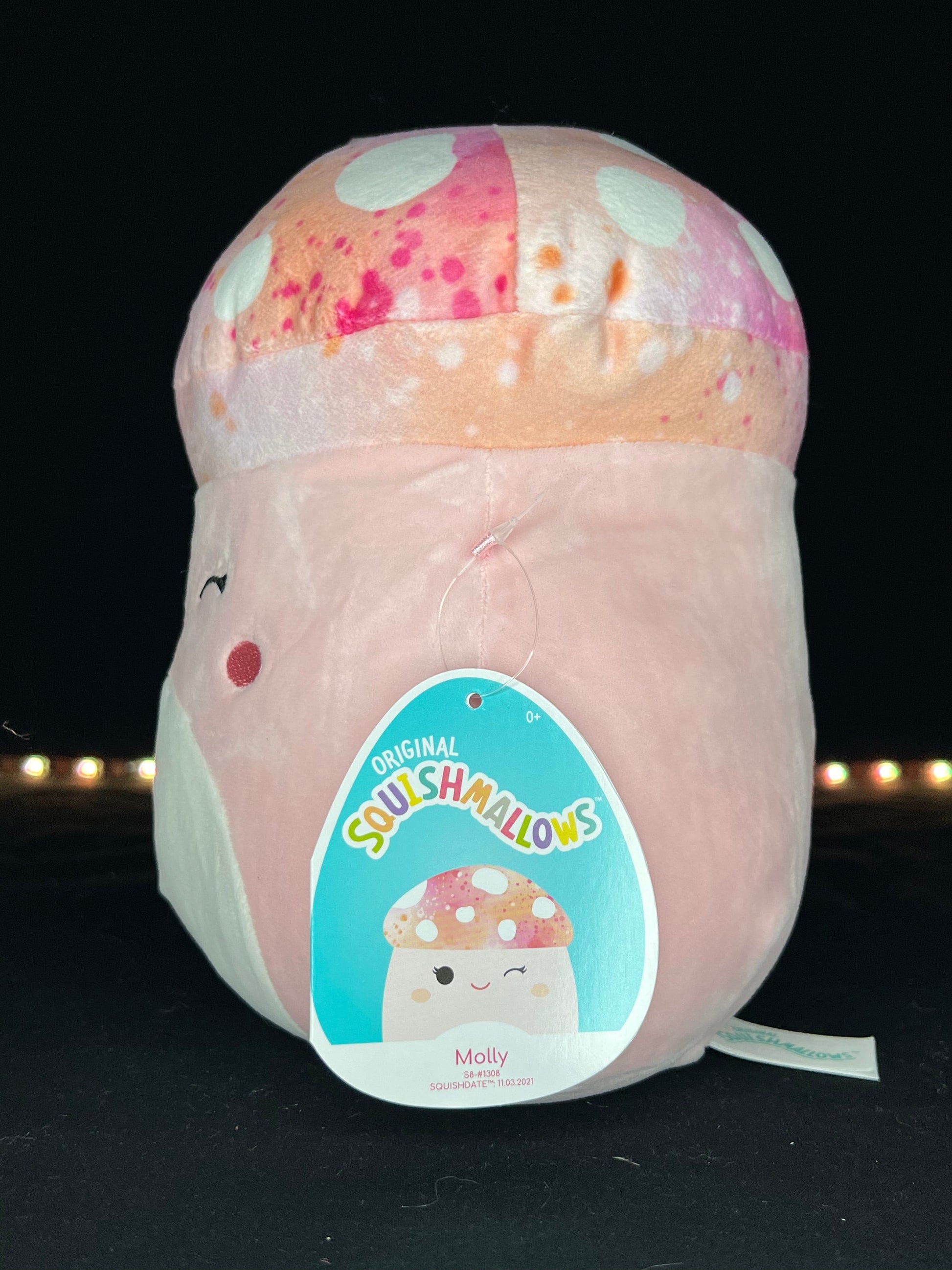 Squishmallow 8” Molly the Mushroom Plush.