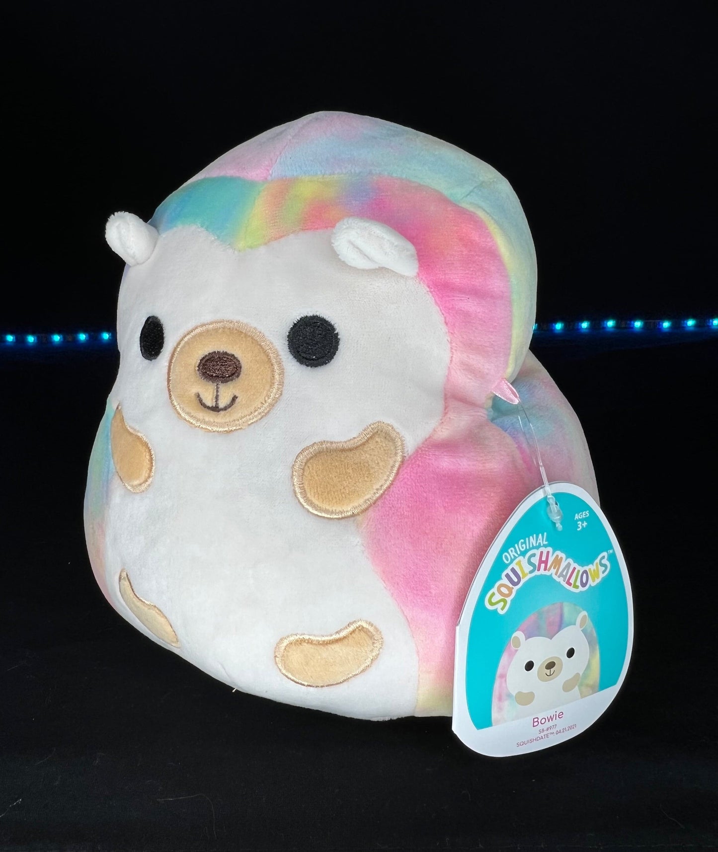 Squishmallow 8” Bowie the Multicolor Hedgehog | Sweet Magnolia Charms.