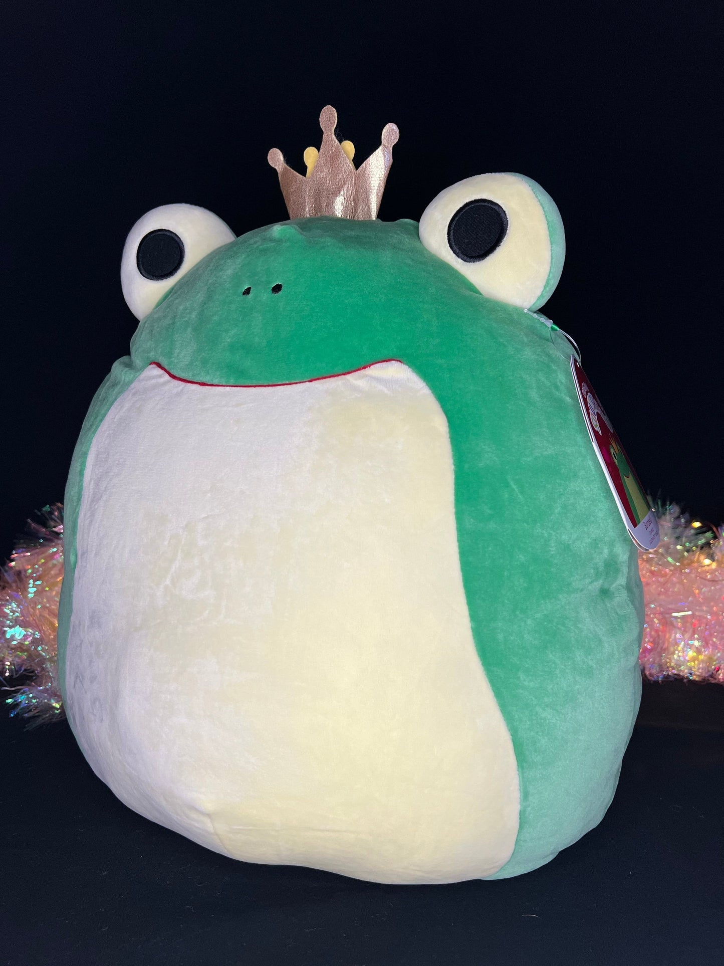 Squishmallow Baratelli the Frog Prince Plush.