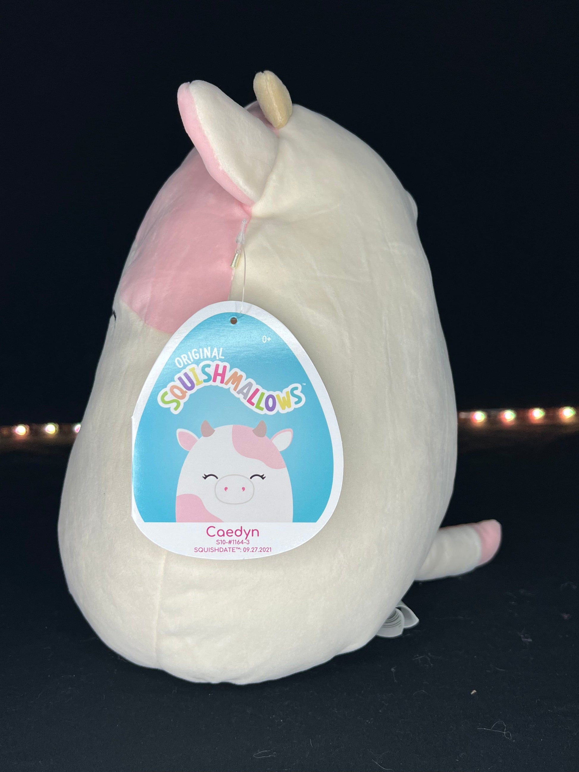 Squishmallow 10” Caedyn the Cow Plush.
