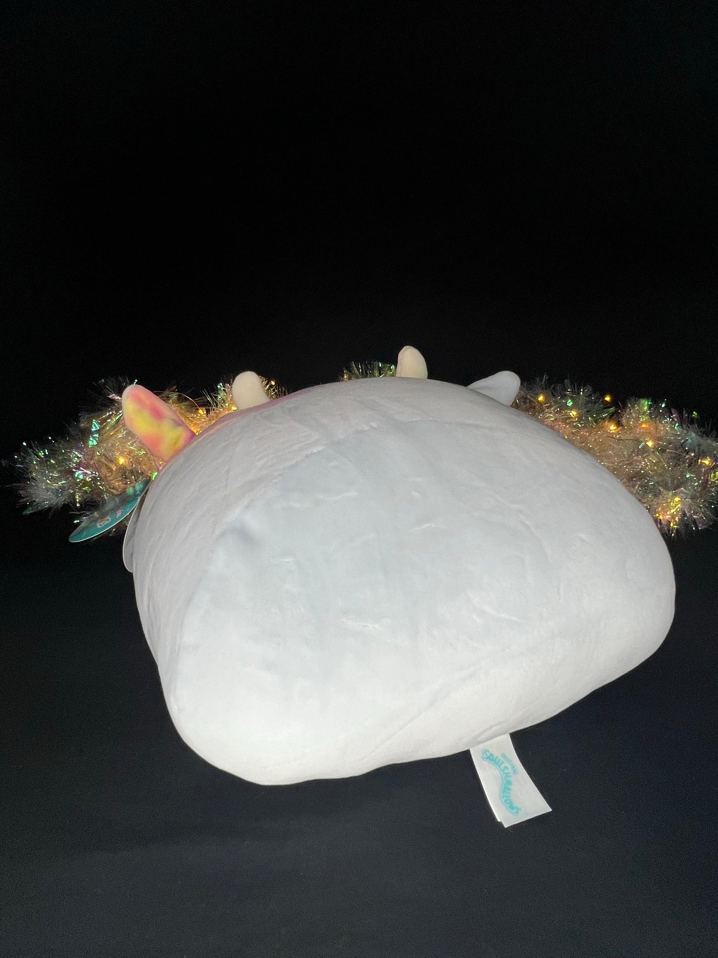 Squishmallow 12” Caedia the Cow Stackable Plush.