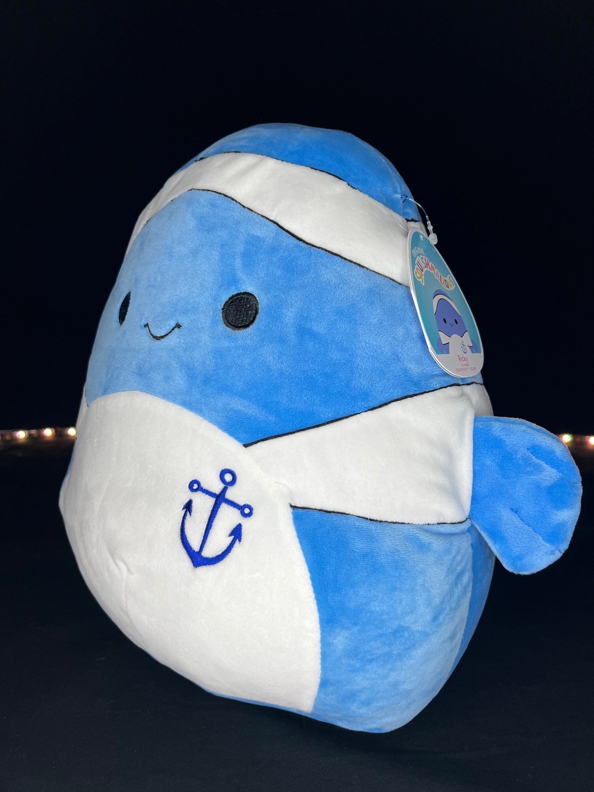 Squishmallow 12” Ricky the Blue Clownfish Plush.