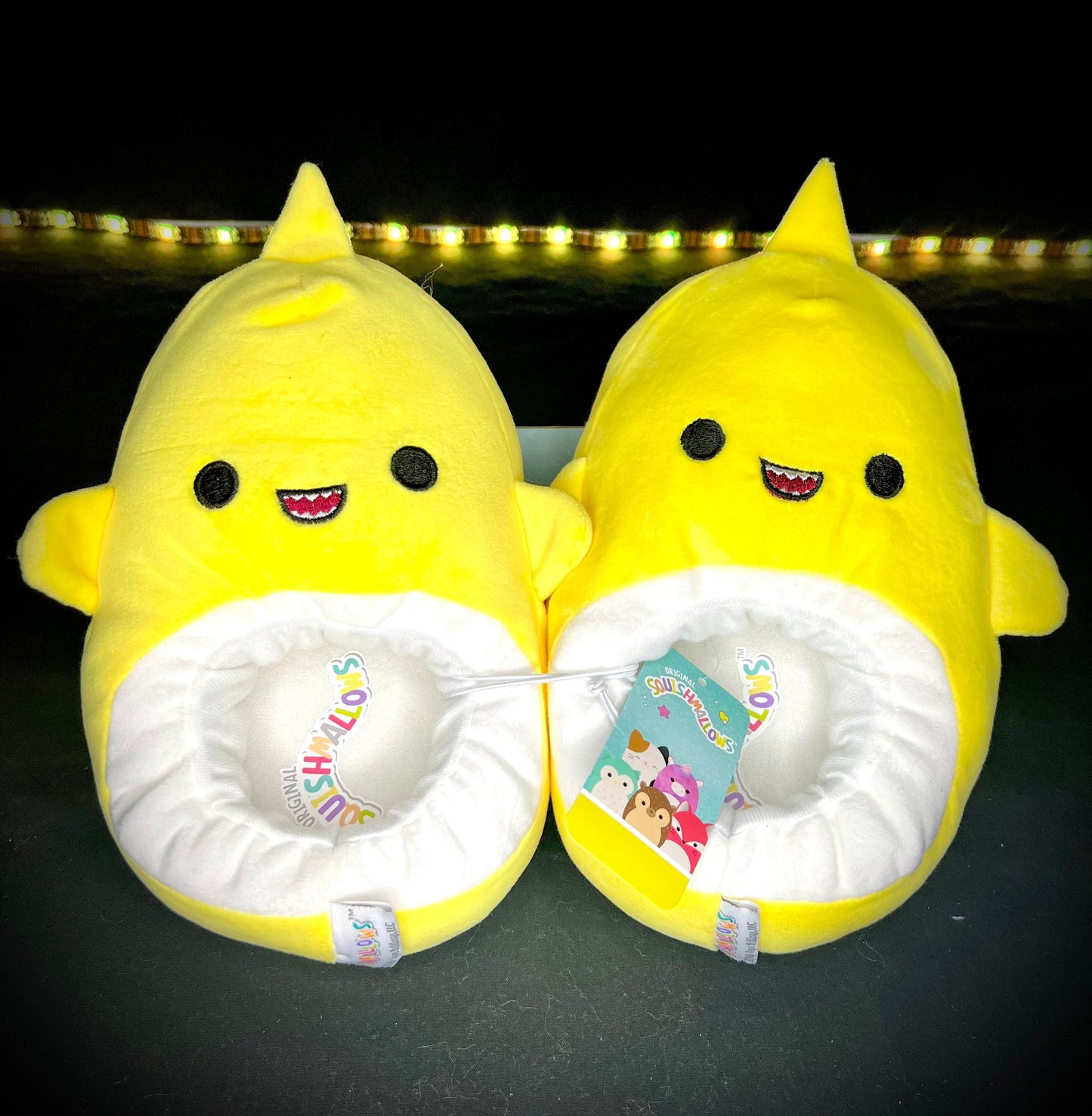 NEW Squishmallow Yellow Shark Slippers | Sweet Magnolia Charms.