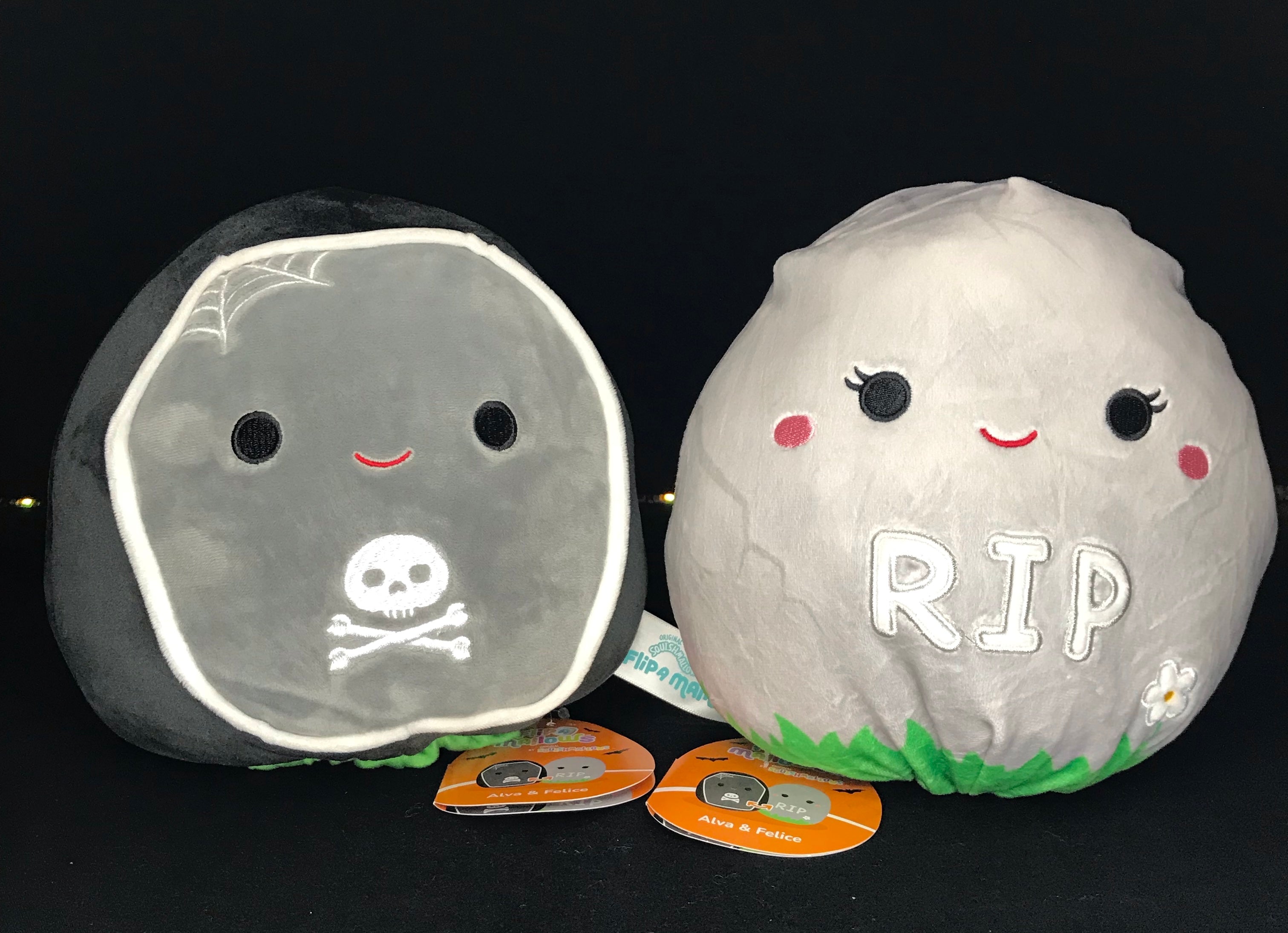 Squishmallow Halloween Flipamallow Otto/Stix Alva/Felice hotsell Bundle