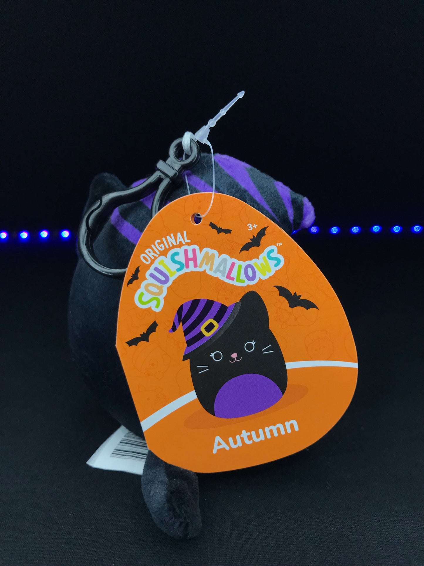 Squishmallow 3.5” Autumn the Witch Cat Clip